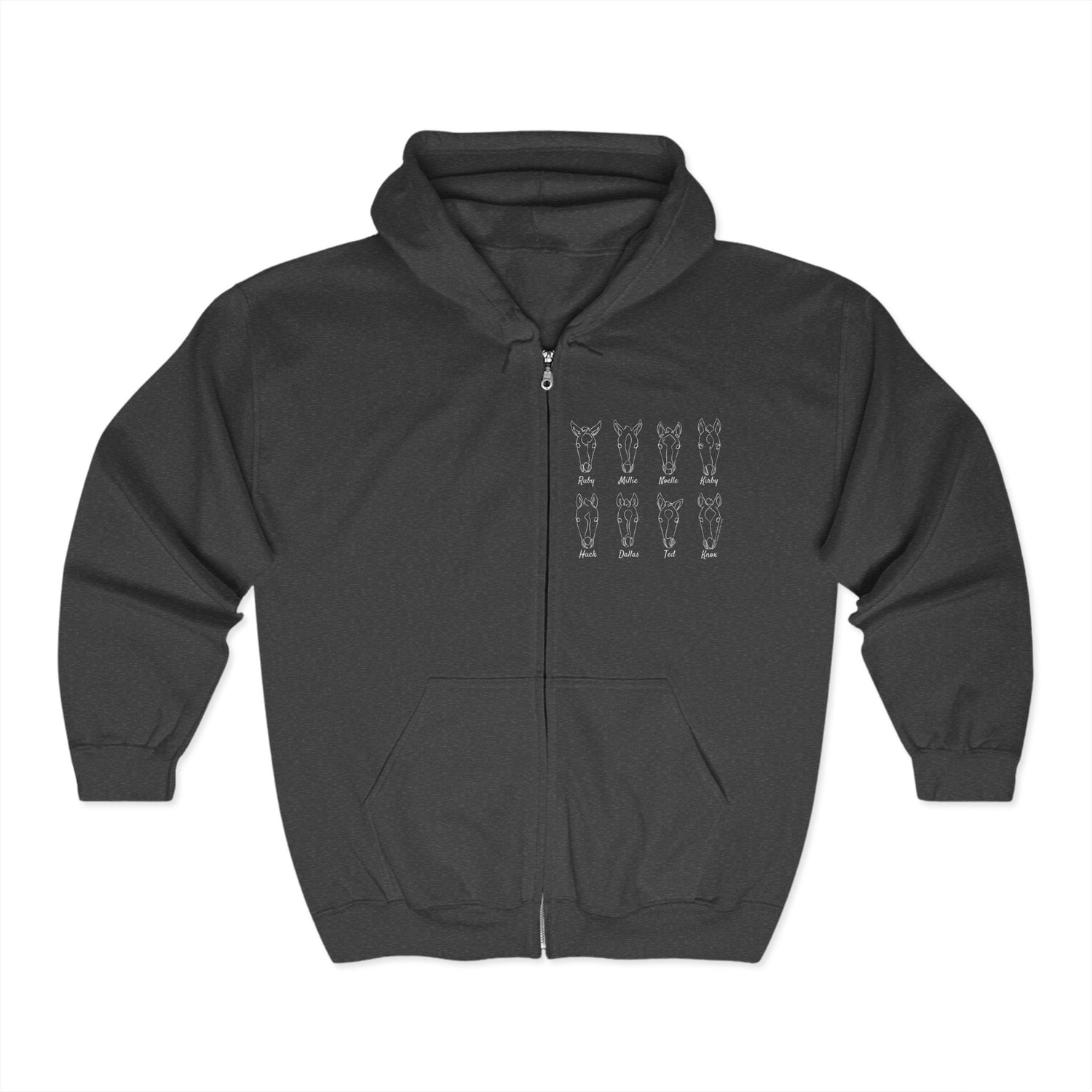 2025 Foals Sketch Zip-Up Hoodie by Katie Van Slyke™