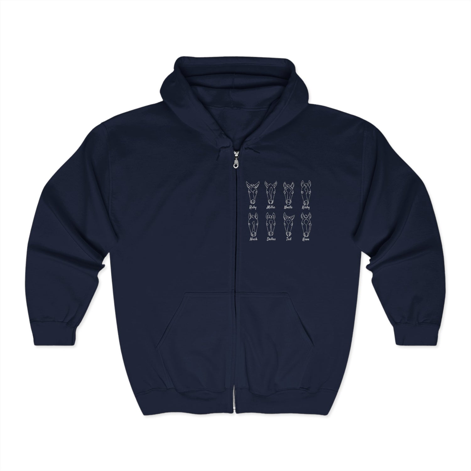 2025 Foals Sketch Zip-Up Hoodie by Katie Van Slyke™