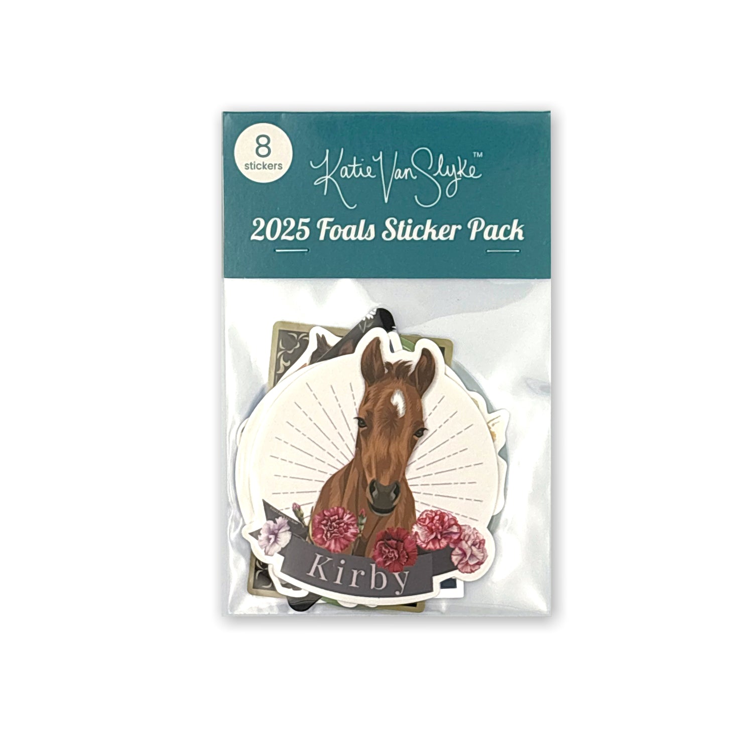 2025 Foals Sticker 8-Pack by Katie Van Slyke™ Packaged