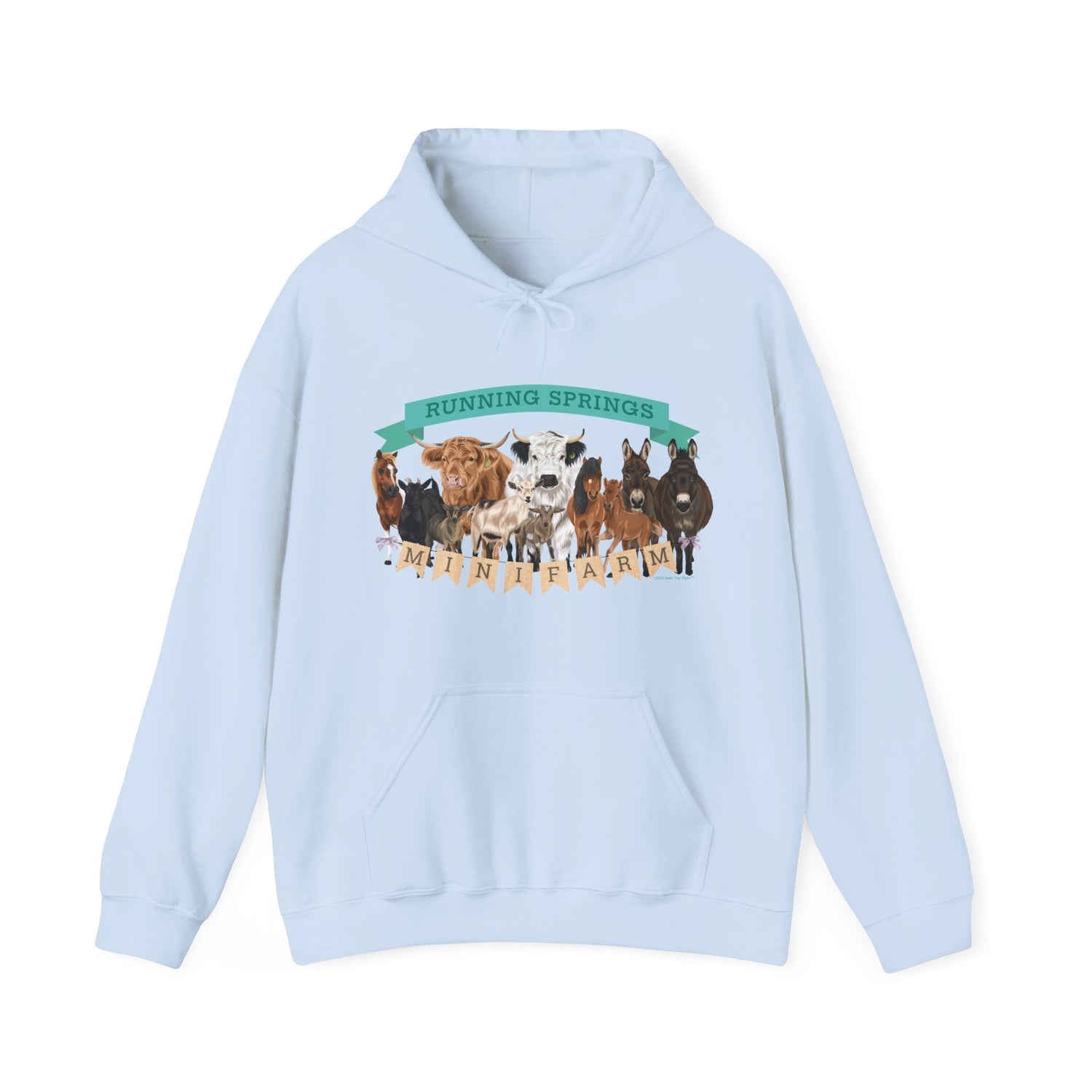 2025 Mini Farm Hoodie by Katie Van Slyke™ Light Blue