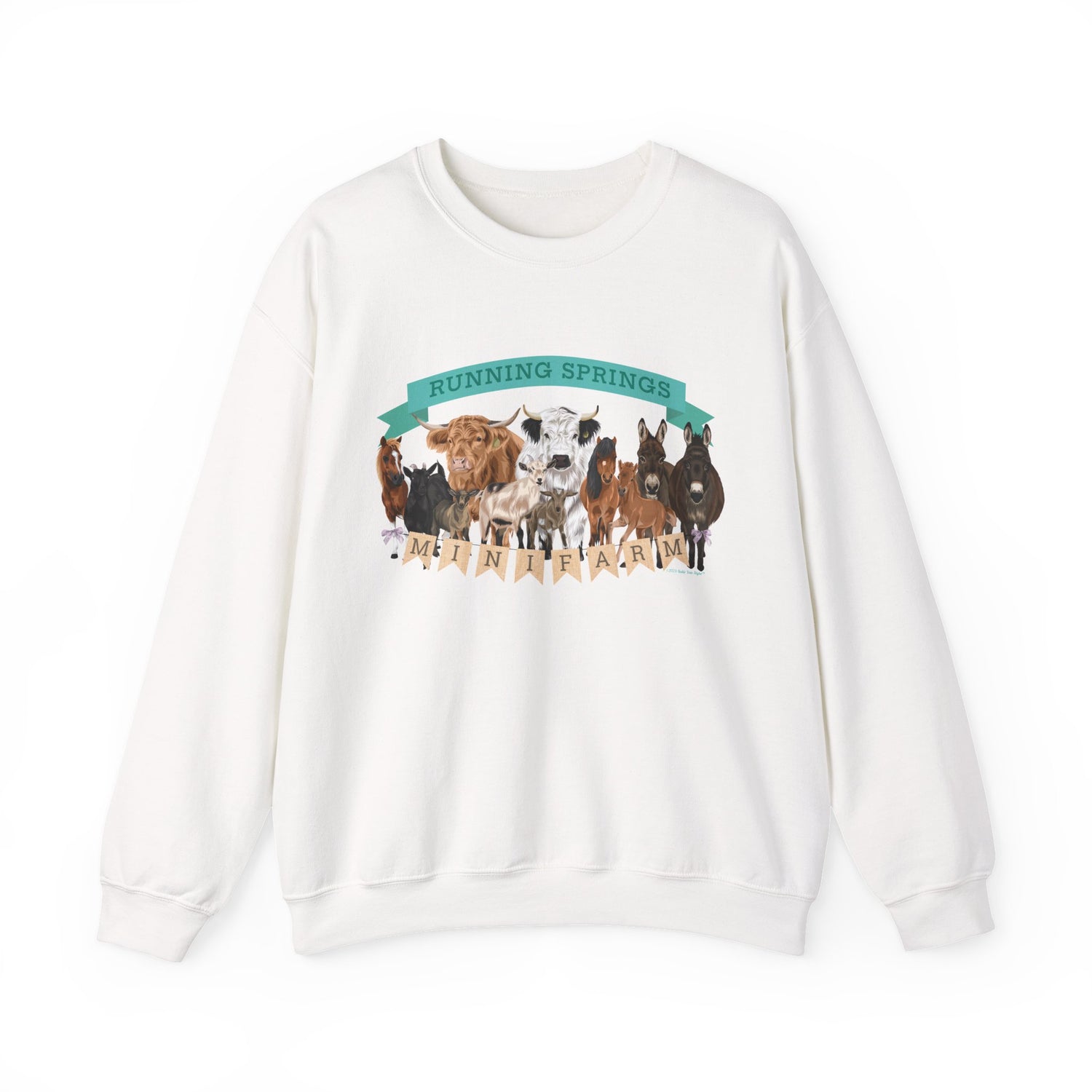 2025 Mini Farm Sweatshirt by Katie Van Slyke™ White