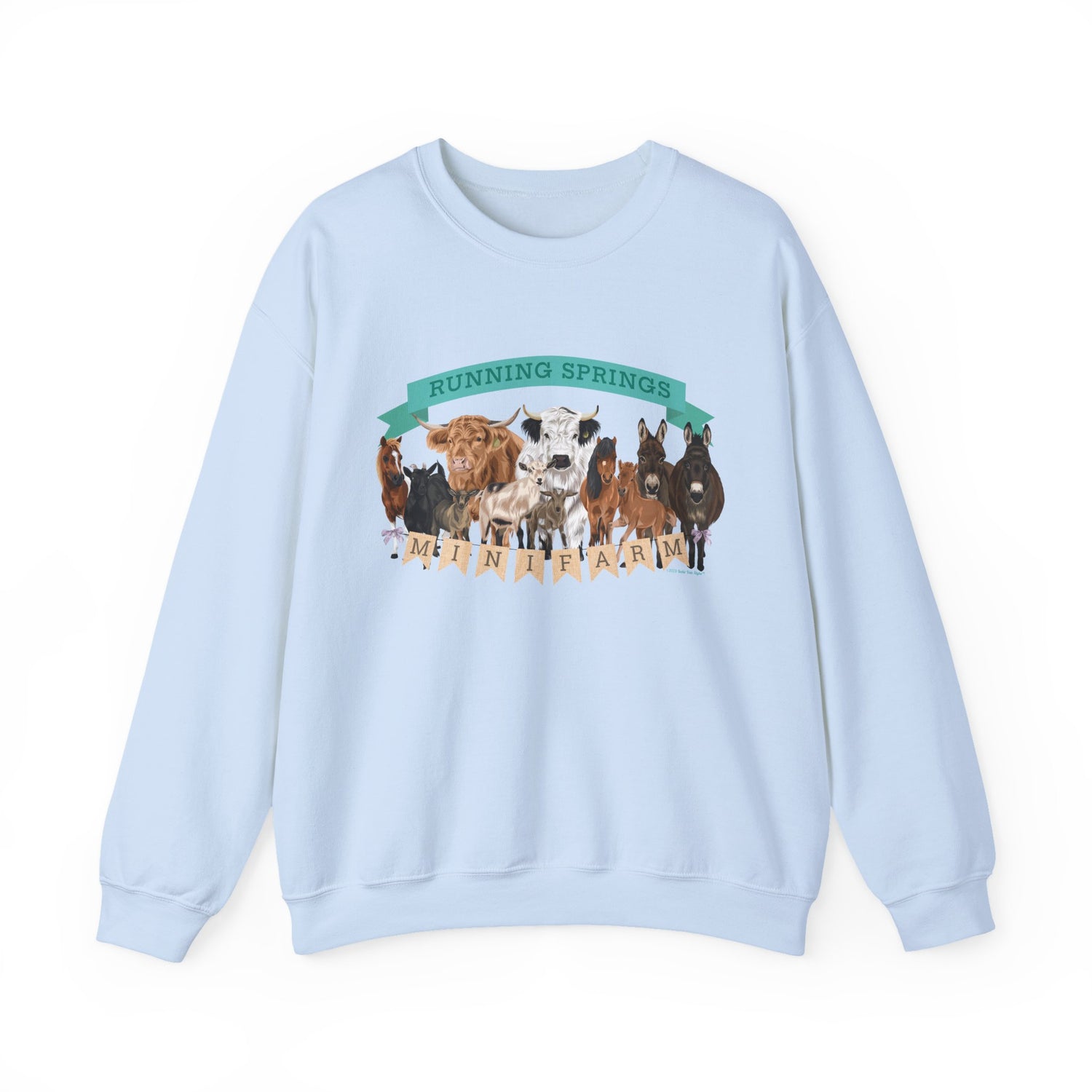2025 Mini Farm Sweatshirt by Katie Van Slyke™ Light Blue