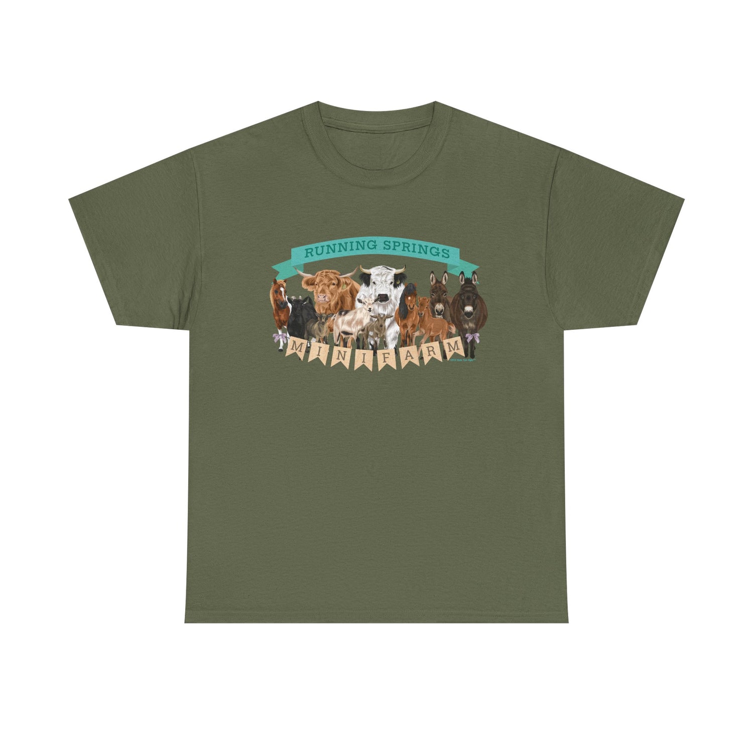 2025 Mini Farm T-Shirt by Katie Van Slyke™ Military Green