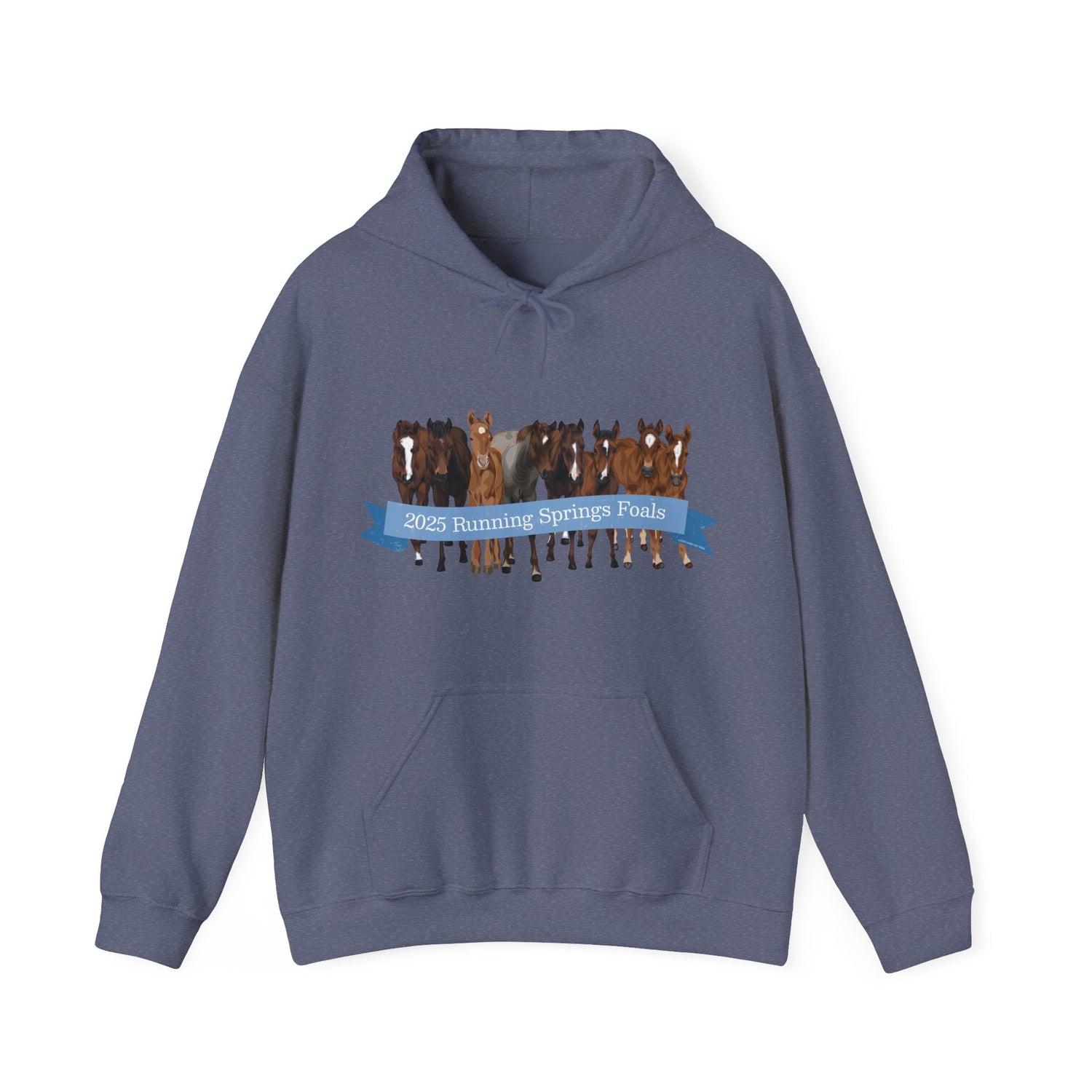 2025 Running Springs Foals Hoodie by Katie Van Slyke™ Heather Navy