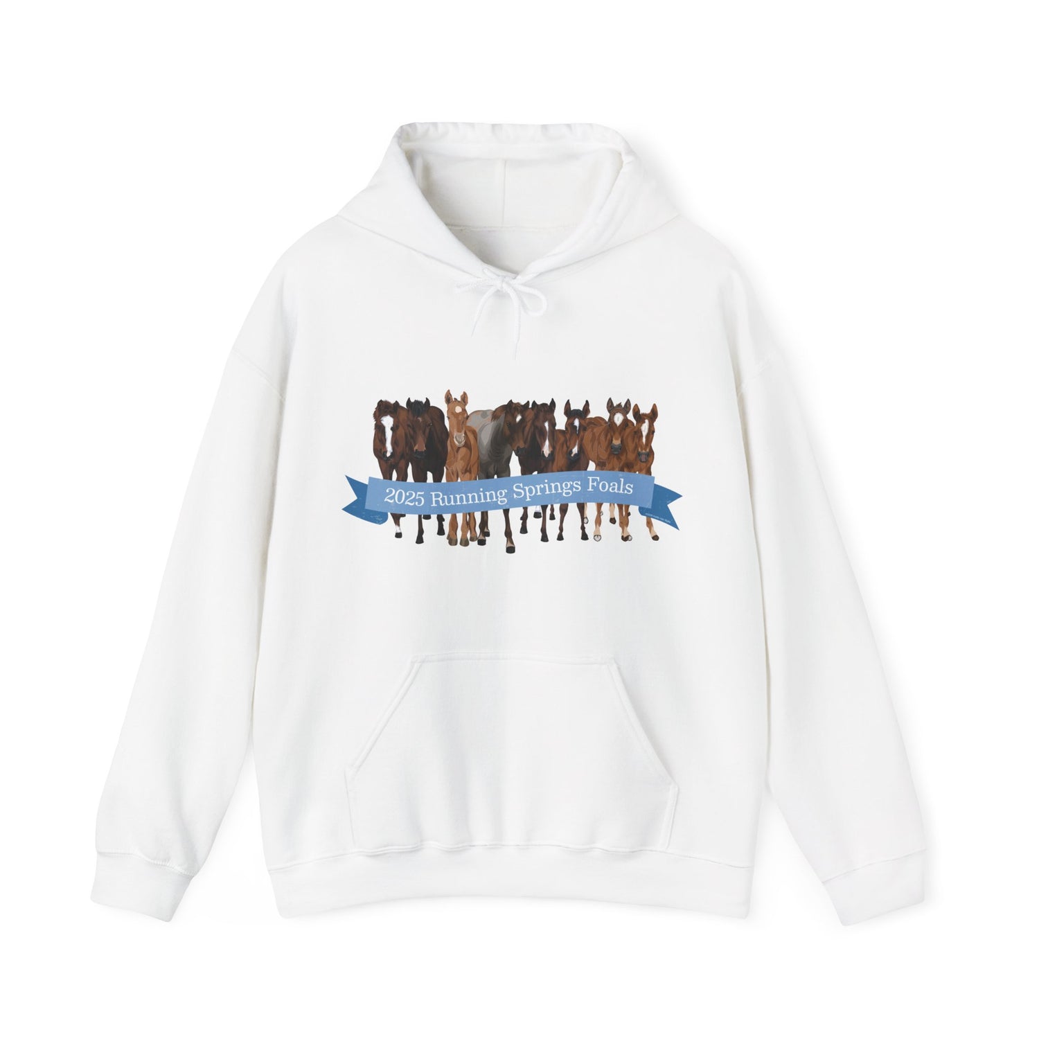 2025 Running Springs Foals Hoodie by Katie Van Slyke™ White