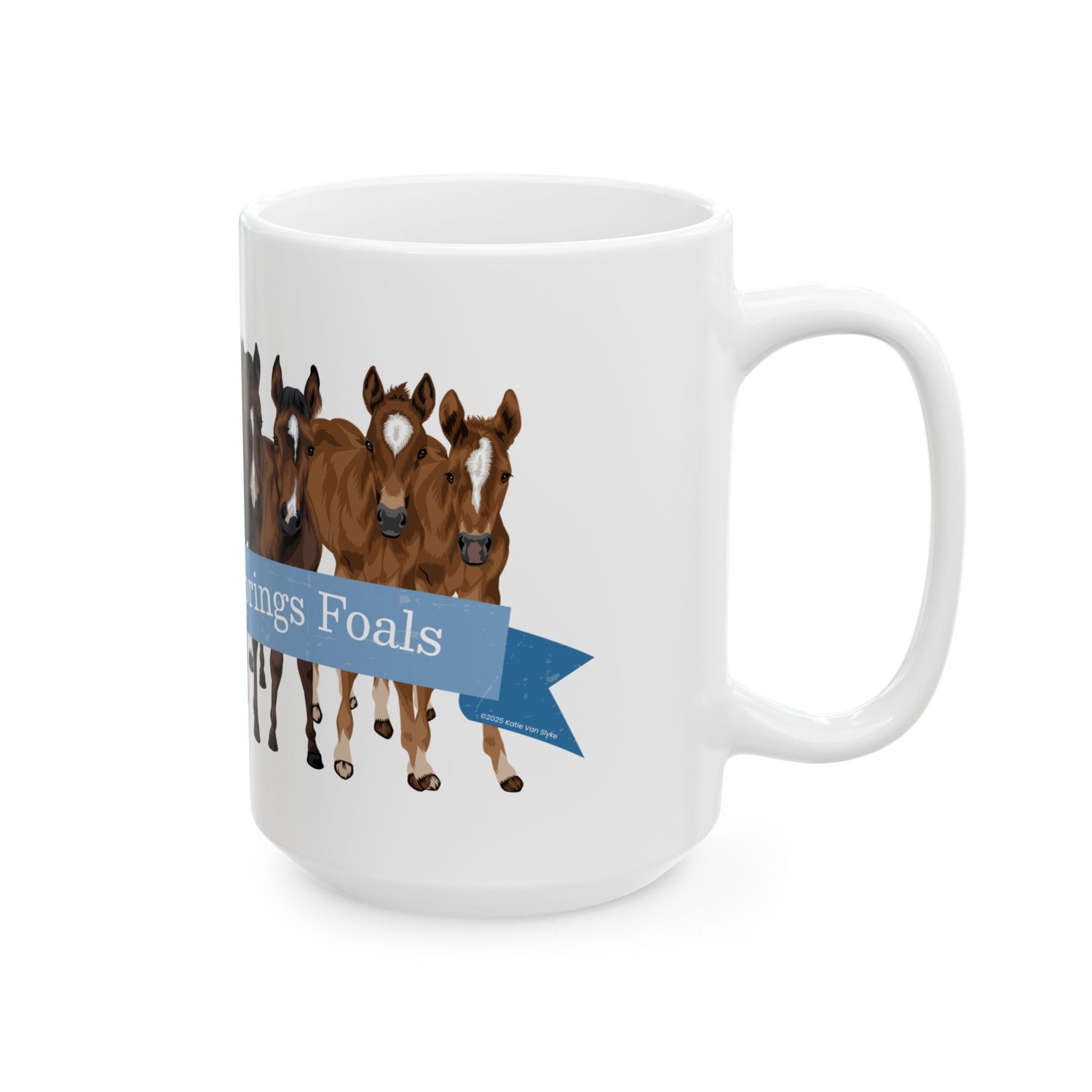 2025 Running Springs Foals Mugs by Katie Van Slyke™ 15 oz