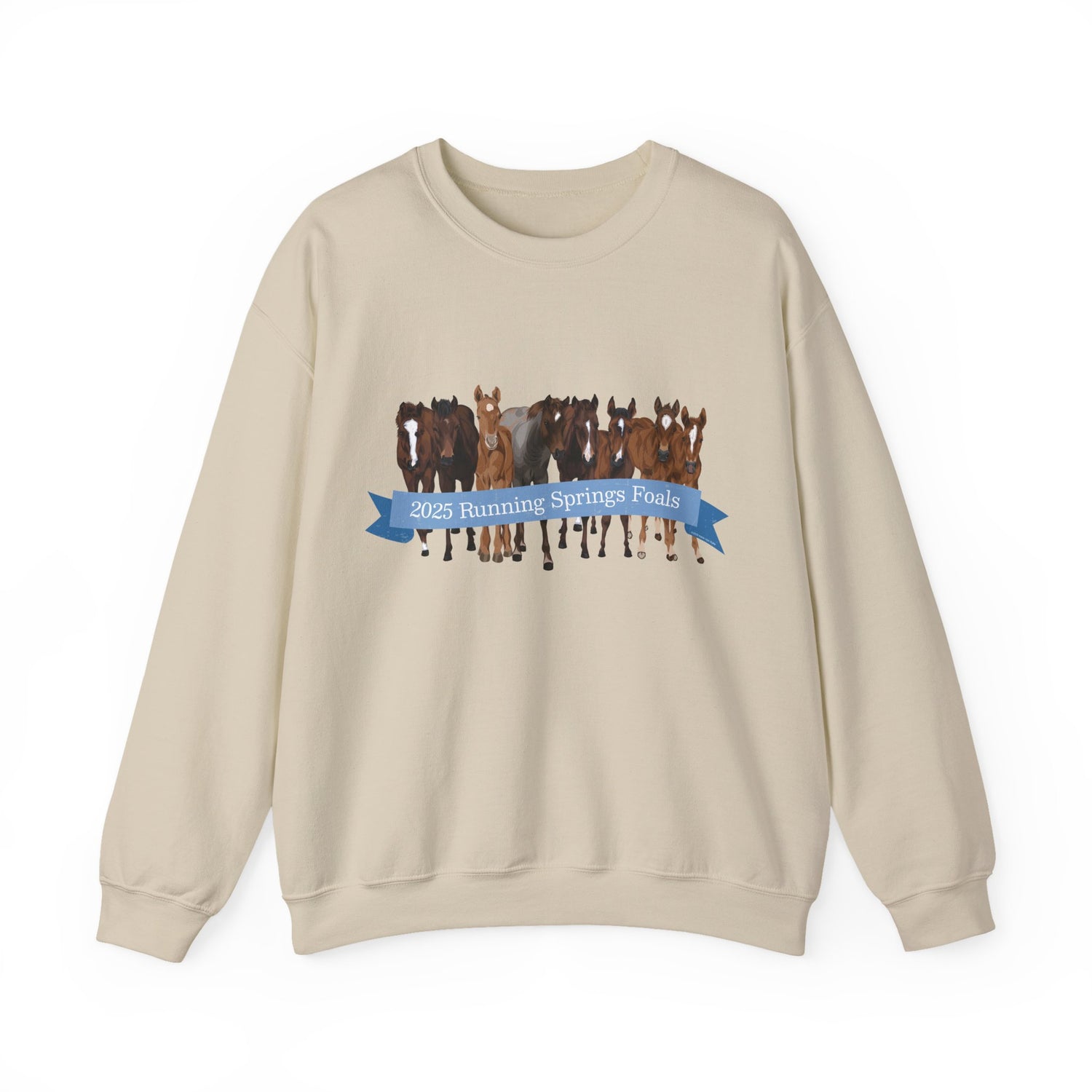 2025 Running Springs Foals Sweatshirt by Katie Van Slyke™ Sand