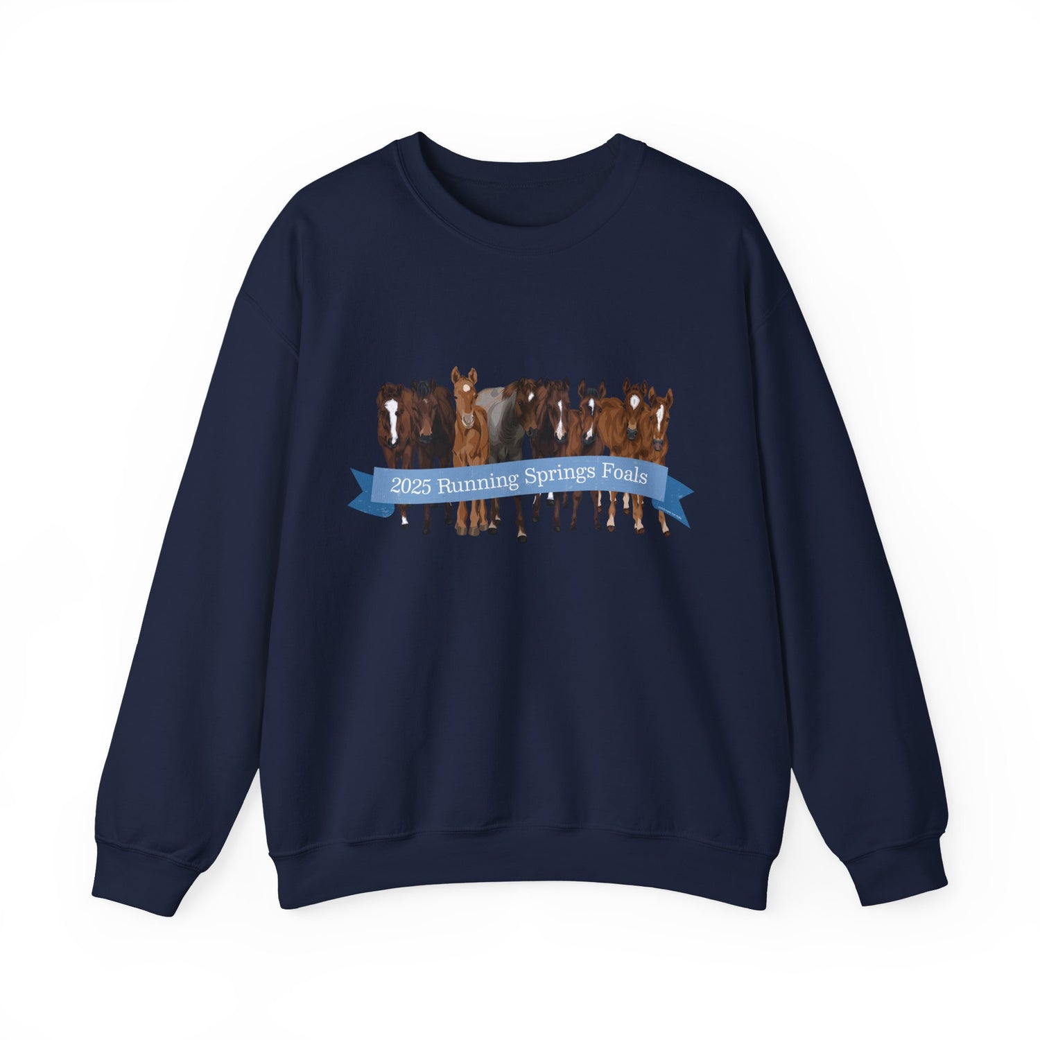 2025 Running Springs Foals Sweatshirt by Katie Van Slyke™ Navy