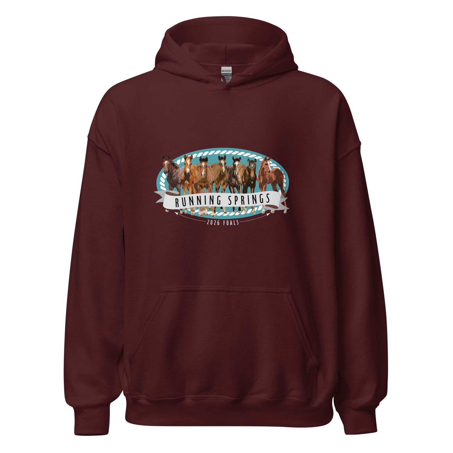 2026 Foals Lineup Hoodie by Katie Van Slyke - Maroon