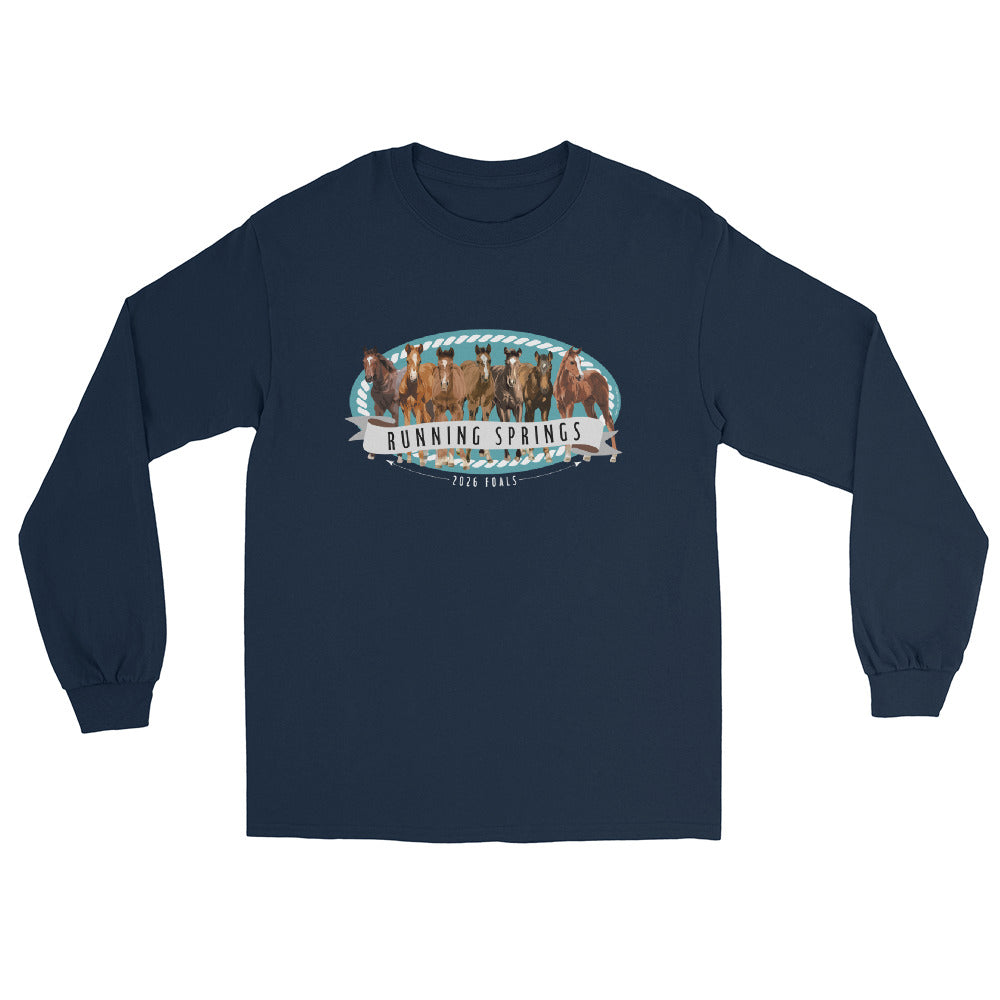 2026 Foals Lineup Long Sleeve T-Shirt by Katie Van Slyke - Navy