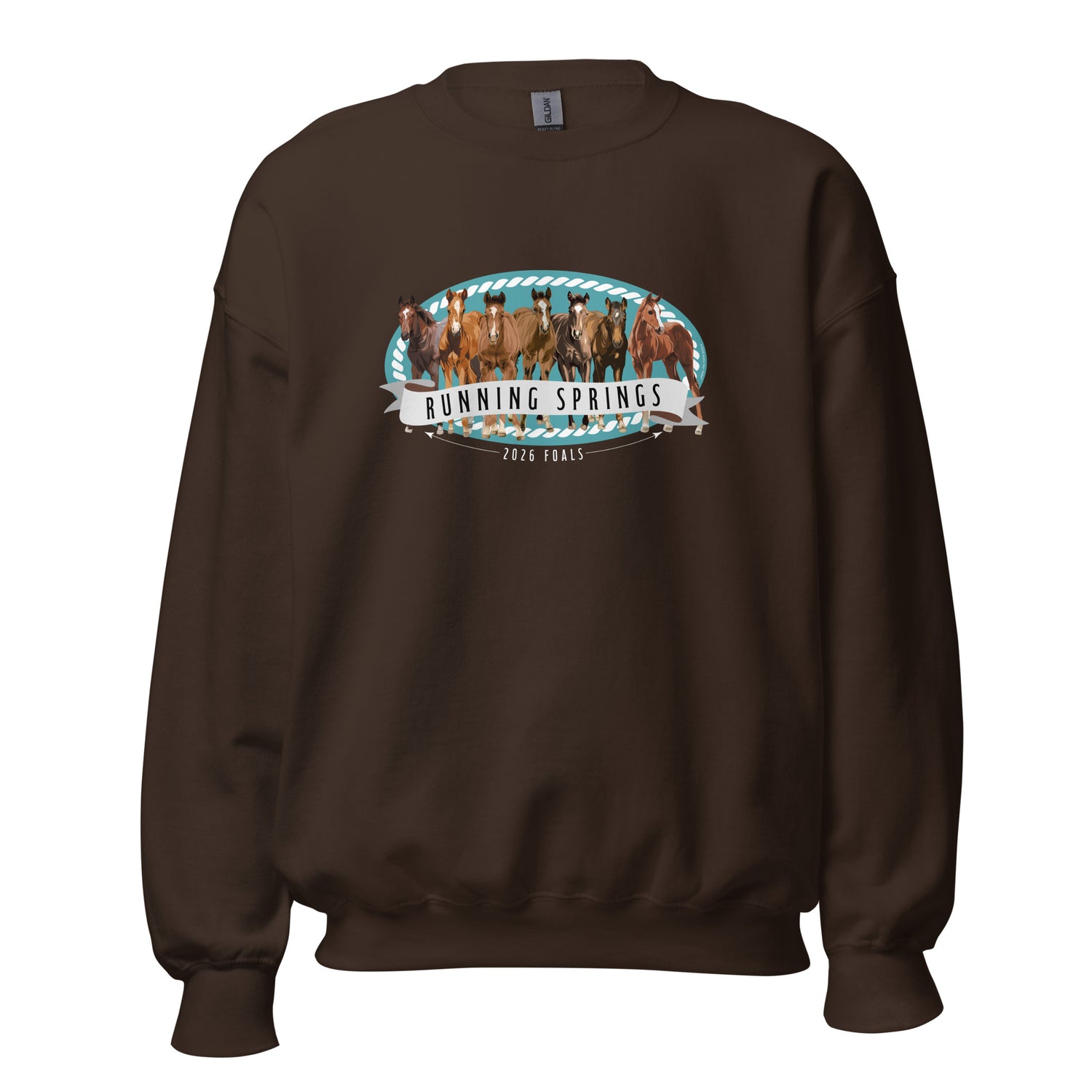 2026 Foals Lineup Sweatshirt by Katie Van Slyke - Dark Chocolate