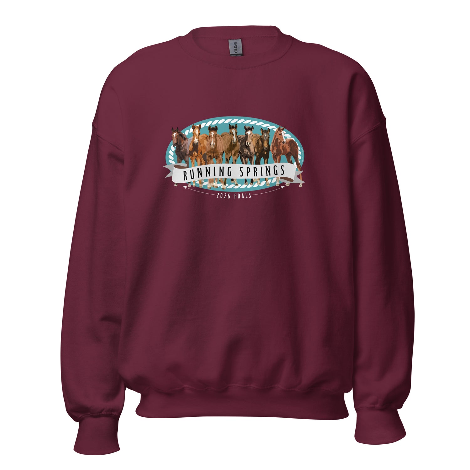 2026 Foals Lineup Sweatshirt by Katie Van Slyke - Maroon