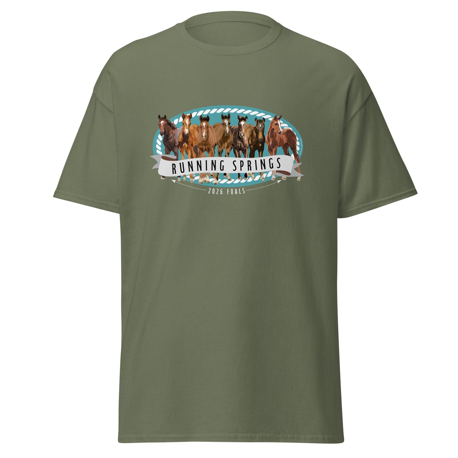2026 Foals Lineup T-Shirt by Katie Van Slyke - Military Green