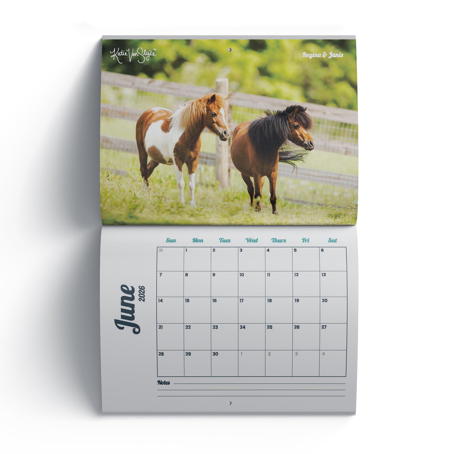 2026 Mini Farm Calendar by Katie Van Slyke™ June