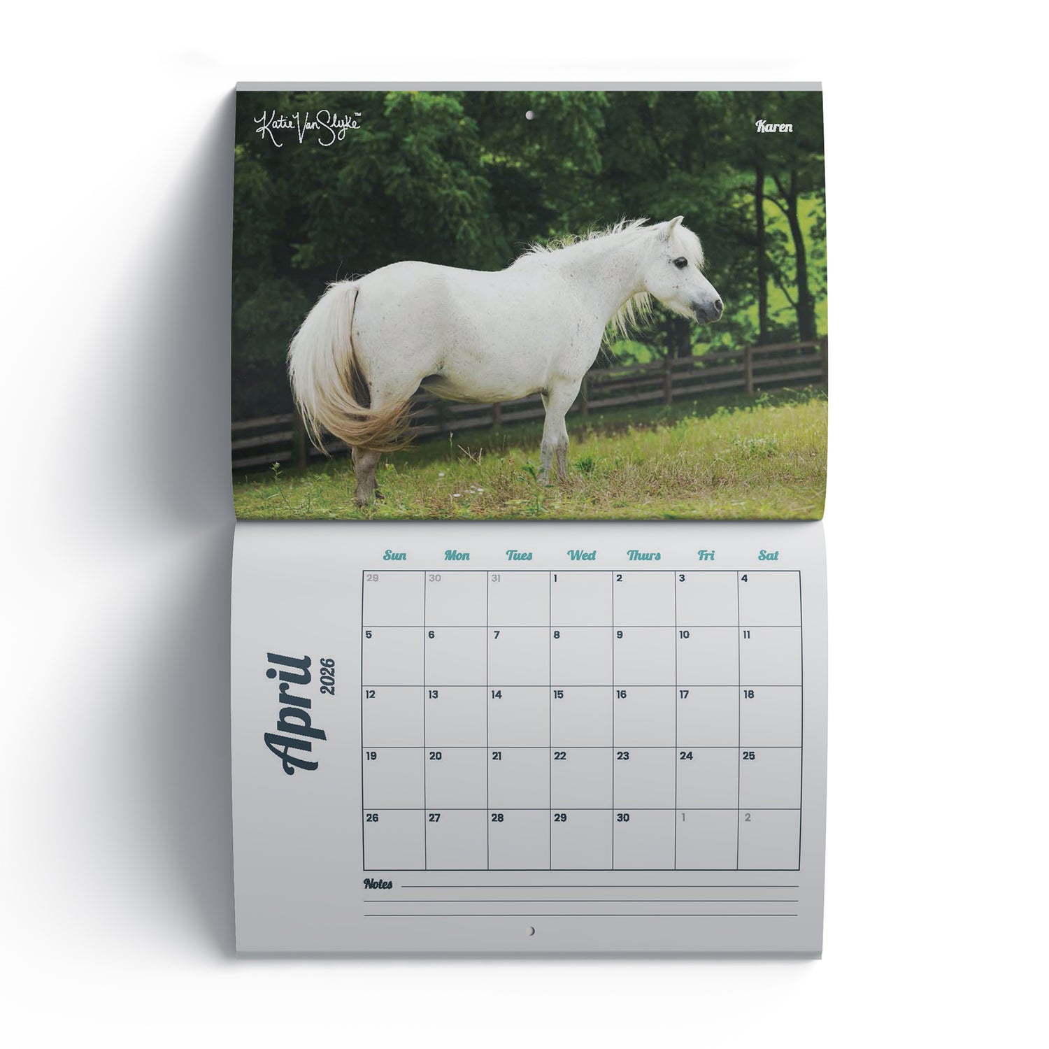2026 Mini Farm Calendar by Katie Van Slyke™ April