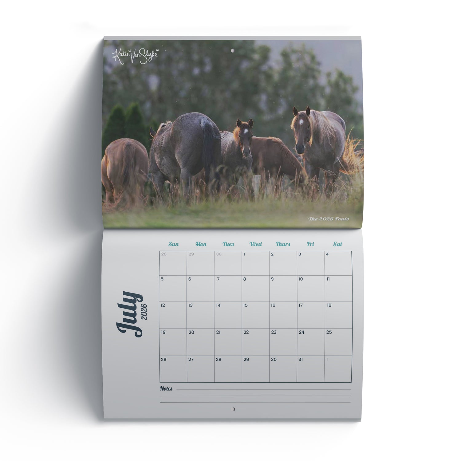 2026 Running Springs Calendar by Katie Van Slyke™ July