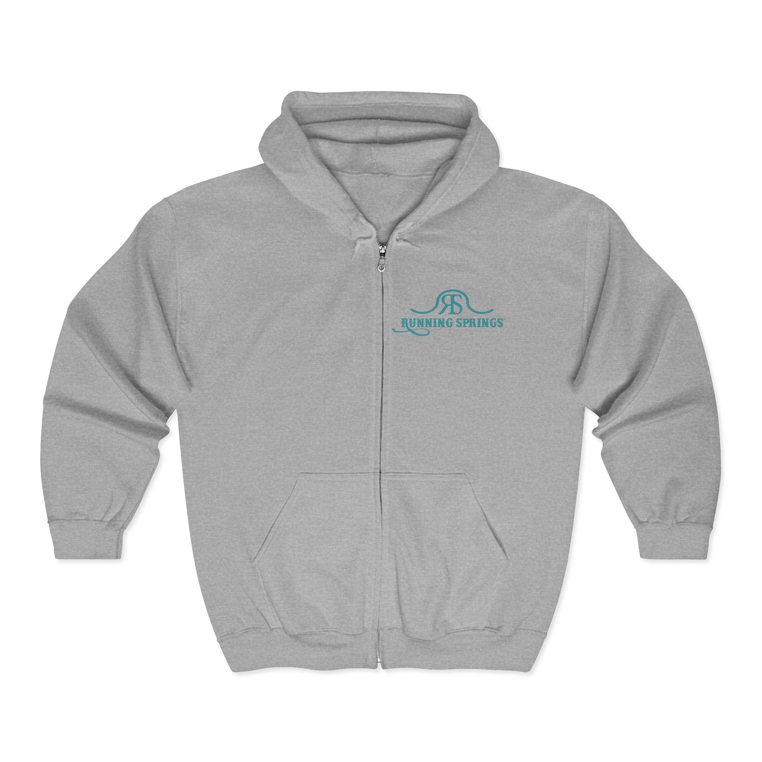 2026 Running Springs Zip-Up Hoodie by Katie Van Slyke® Sport Grey
