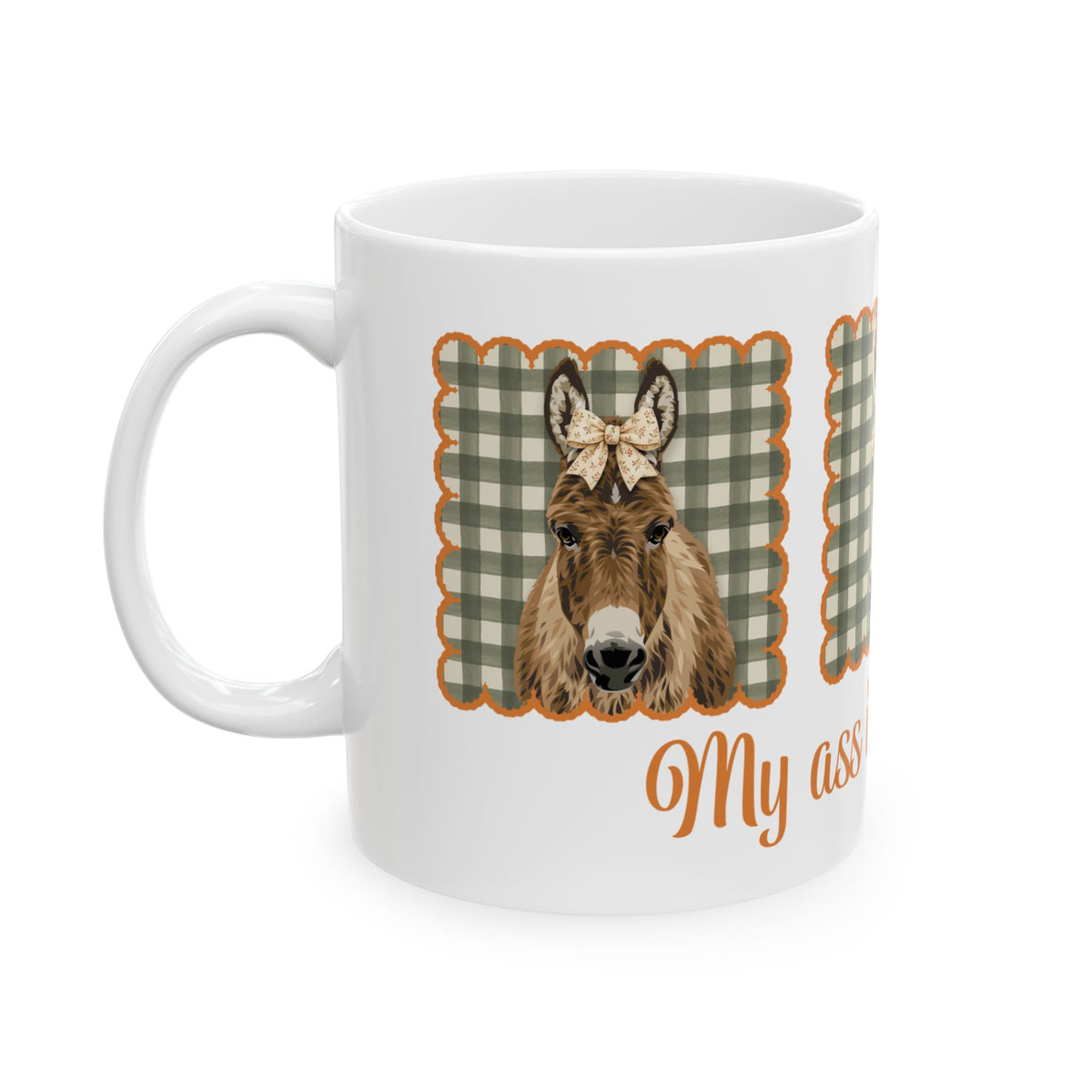 Thankful Donkeys Mugs by Katie Van Slyke