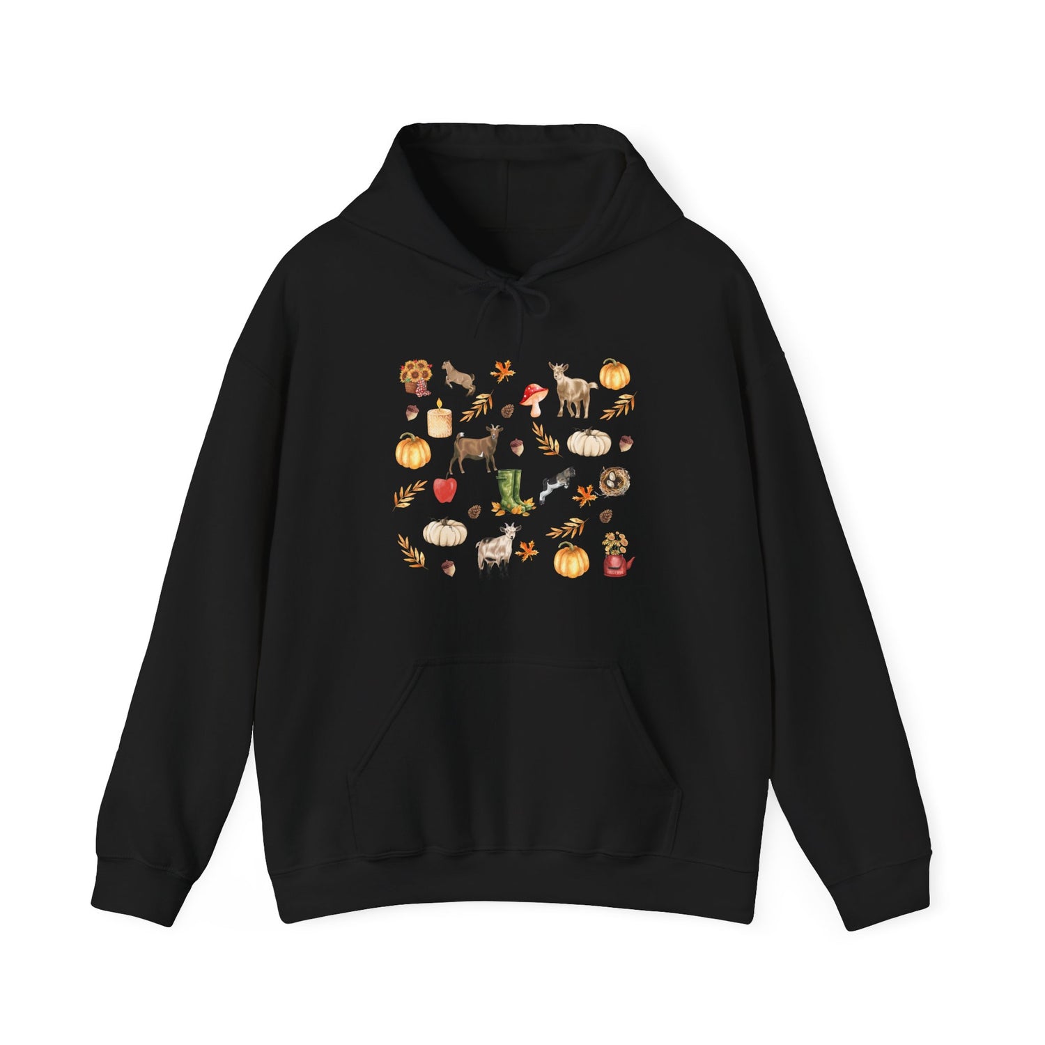 Autumn Goaties Hoodie by Katie Van Slyke™ Black