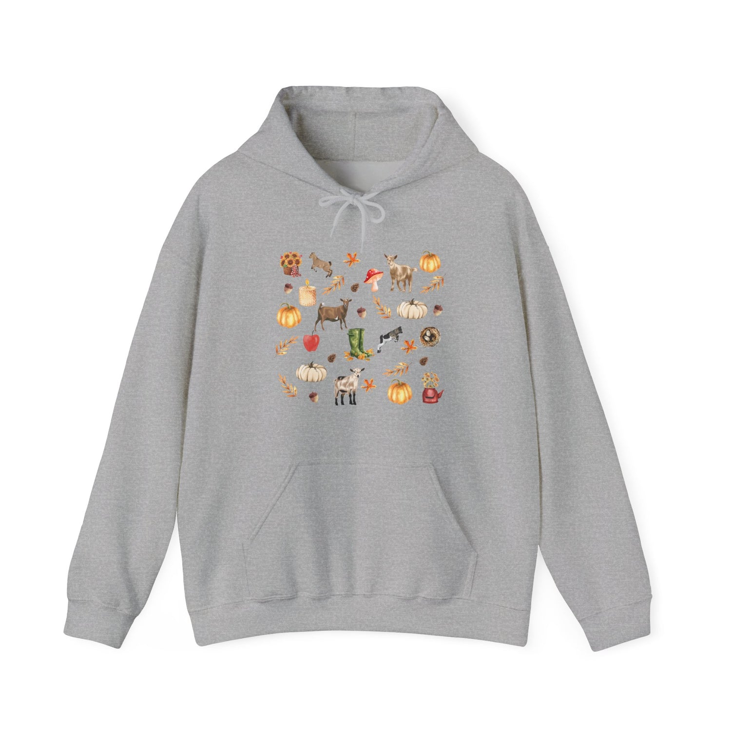 Autumn Goaties Hoodie by Katie Van Slyke™ Sport Grey