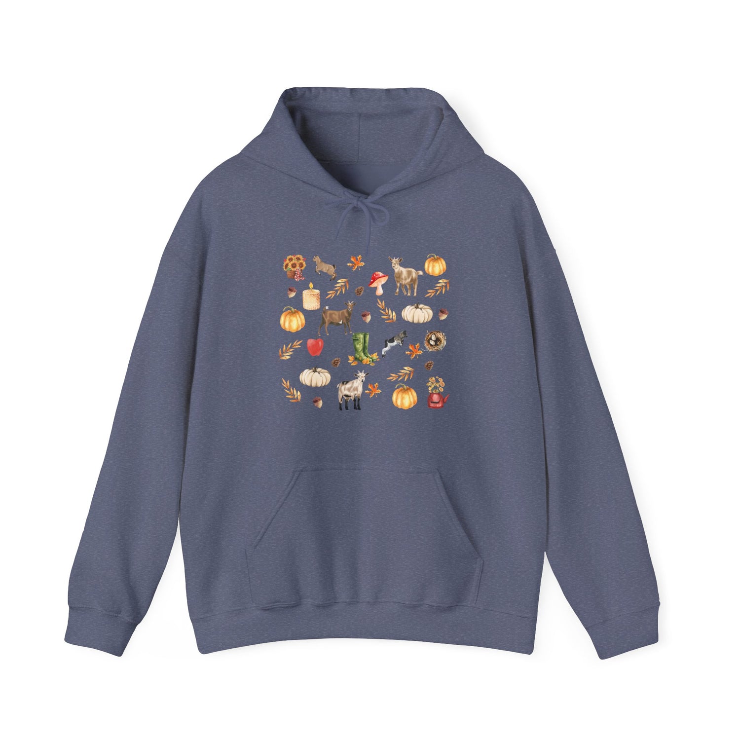 Autumn Goaties Hoodie by Katie Van Slyke™ Heather Navy