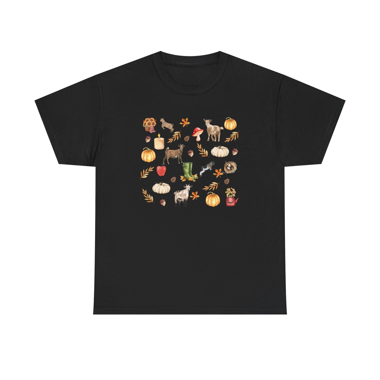 Autumn Goaties T-Shirt by Katie Van Slyke™ Black