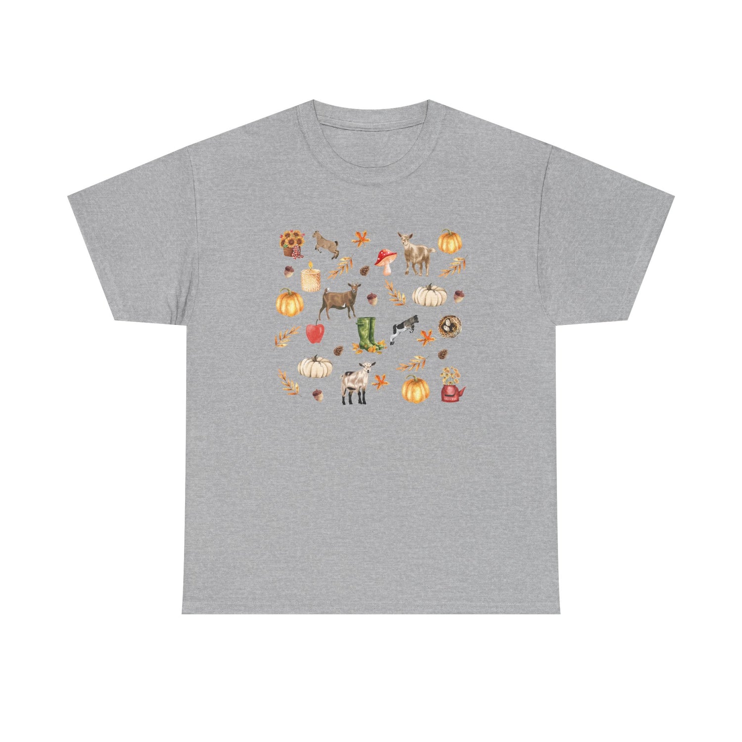 Autumn Goaties T-Shirt by Katie Van Slyke™ Sport Grey