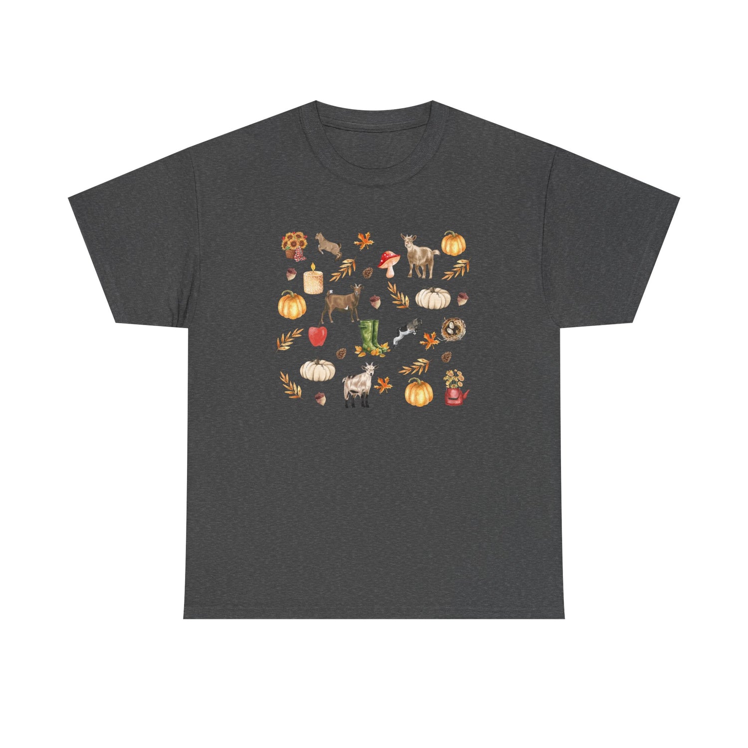 Autumn Goaties T-Shirt by Katie Van Slyke™ Dark Heather