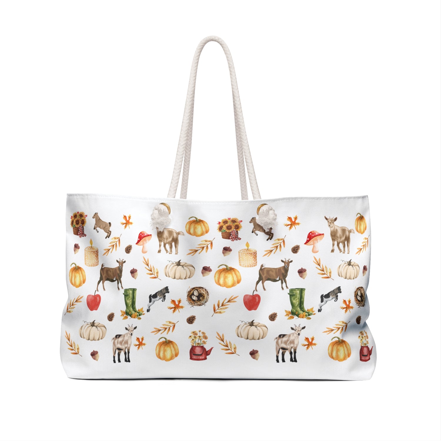 Autumn Goaties Weekender Bag by Katie Van Slyke™ Back