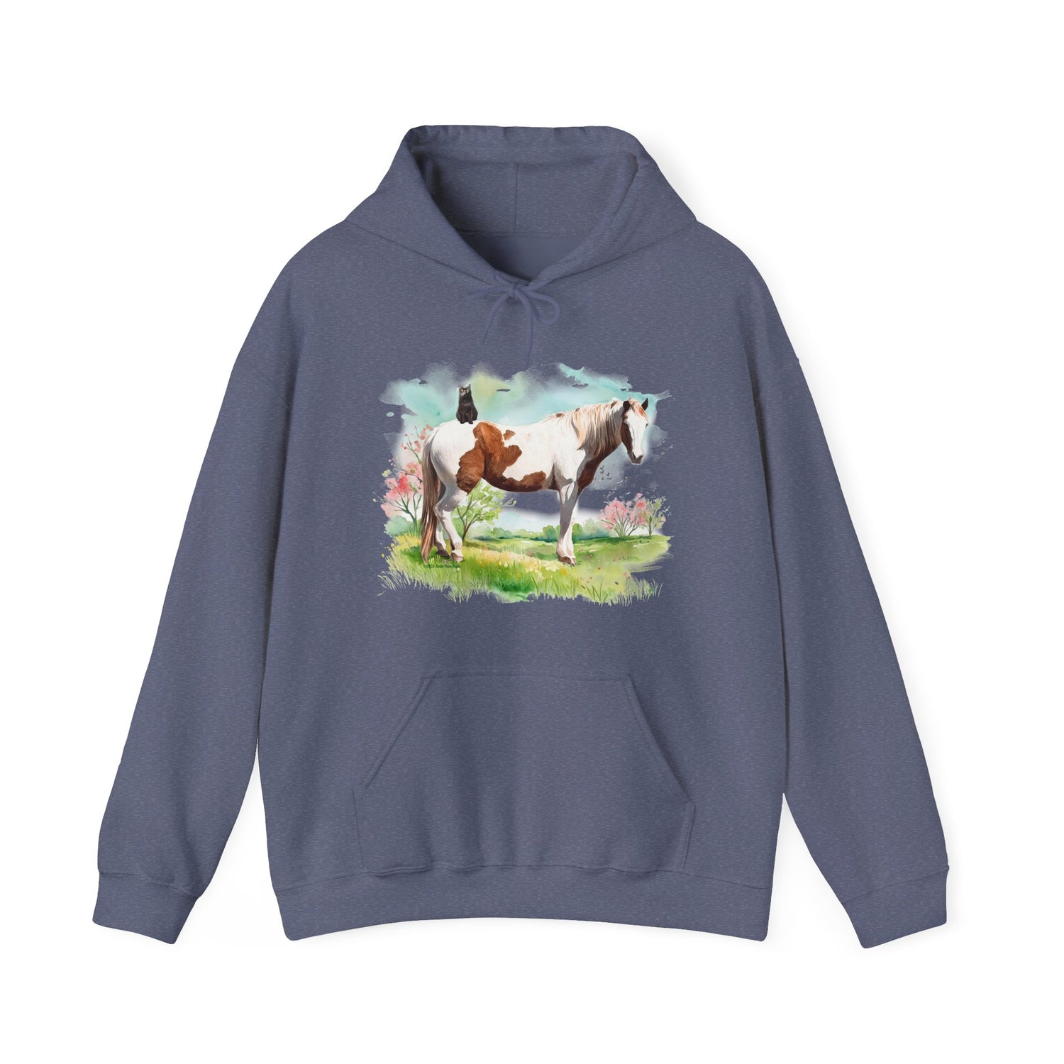 Bo and Salem Hoodie by Katie Van Slyke™ Heather Navy