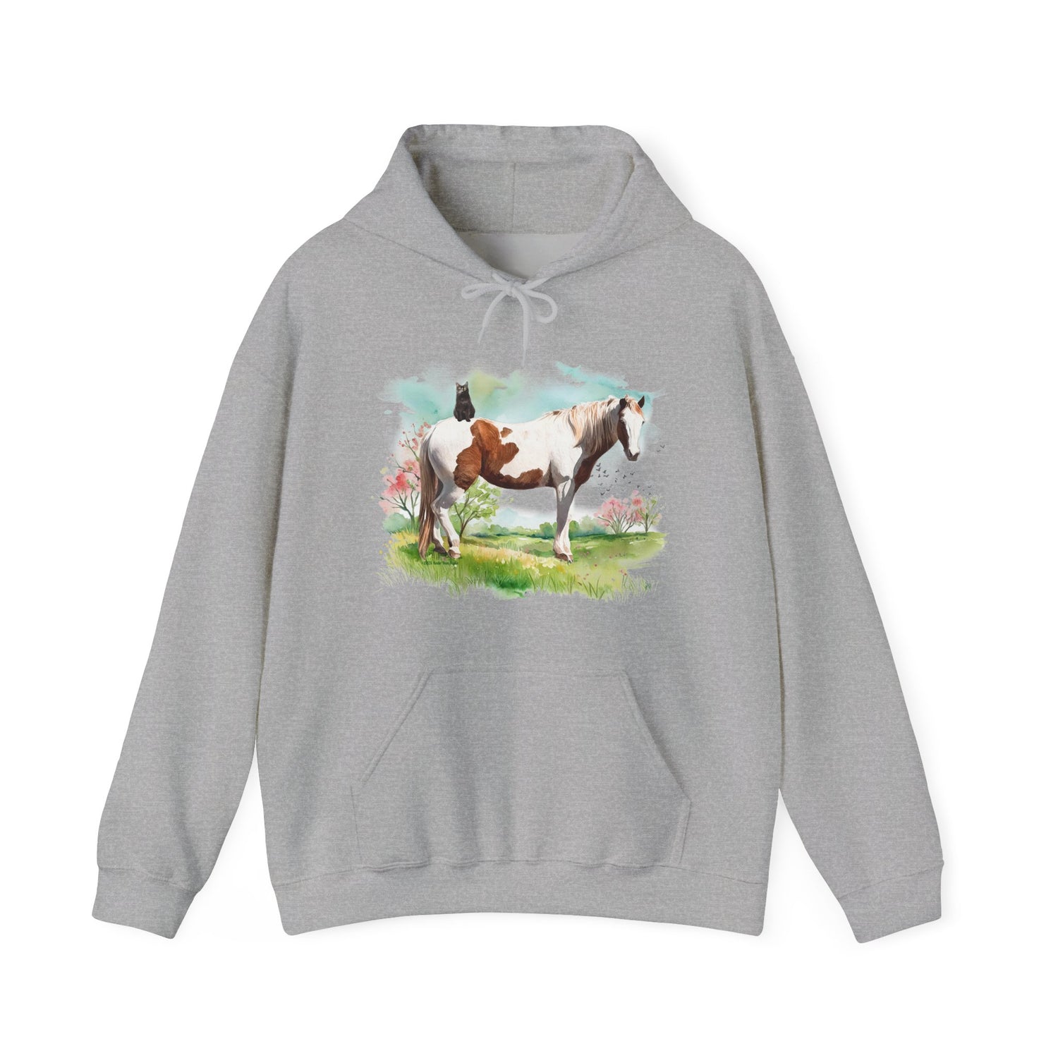 Bo and Salem Hoodie by Katie Van Slyke™ Sport Grey