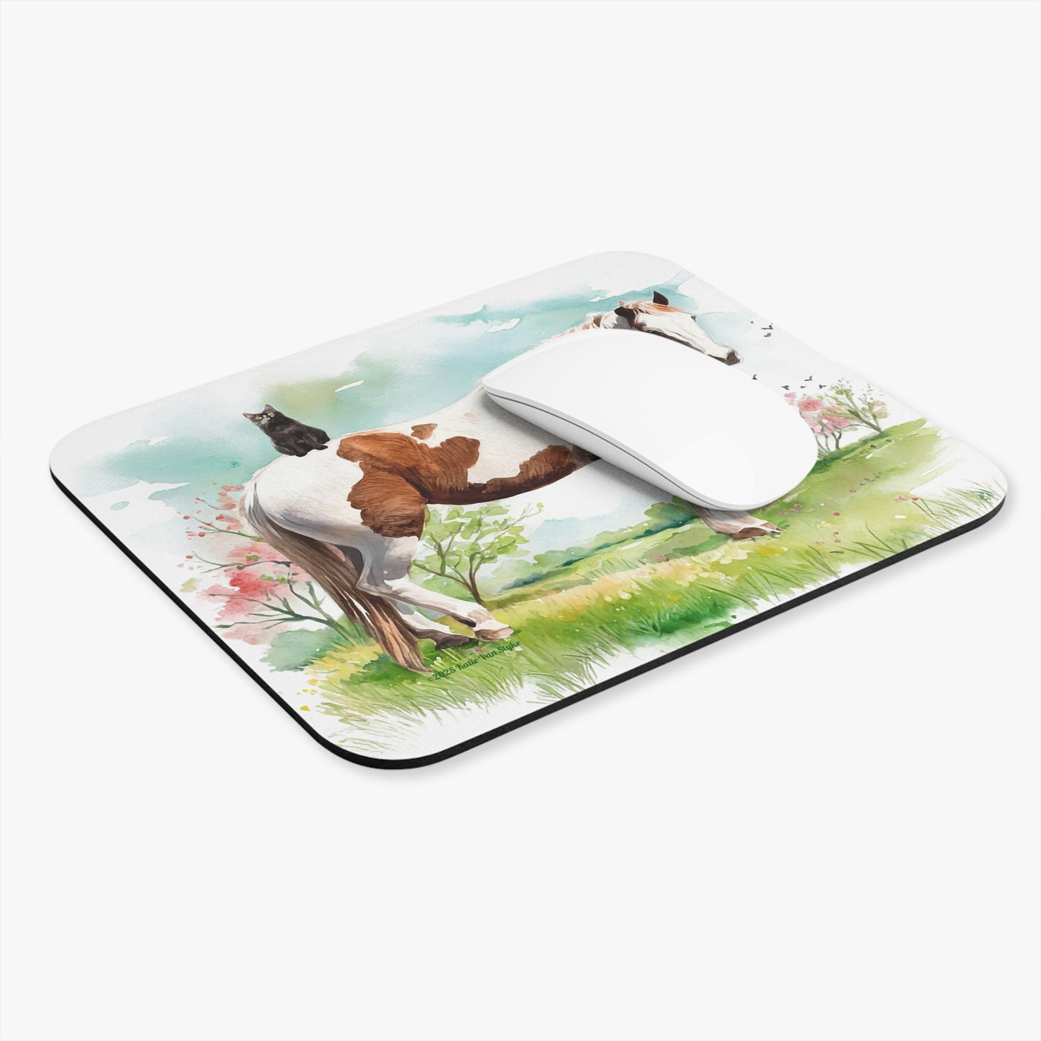 Bo and Salem Mouse Pad by Katie Van Slyke™