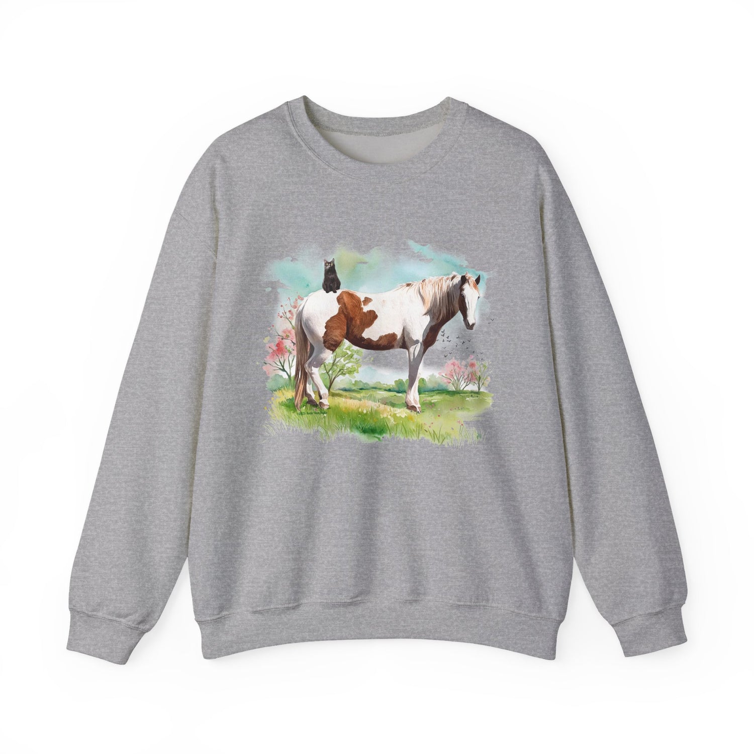 Bo and Salem Sweatshirt by Katie Van Slyke™ Sport Grey