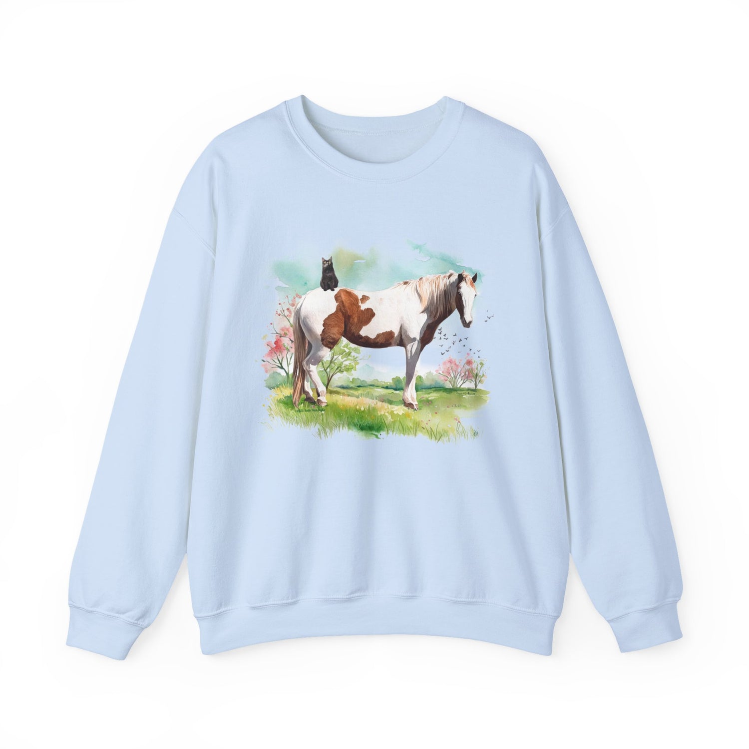 Bo and Salem Sweatshirt by Katie Van Slyke™ Light Blue