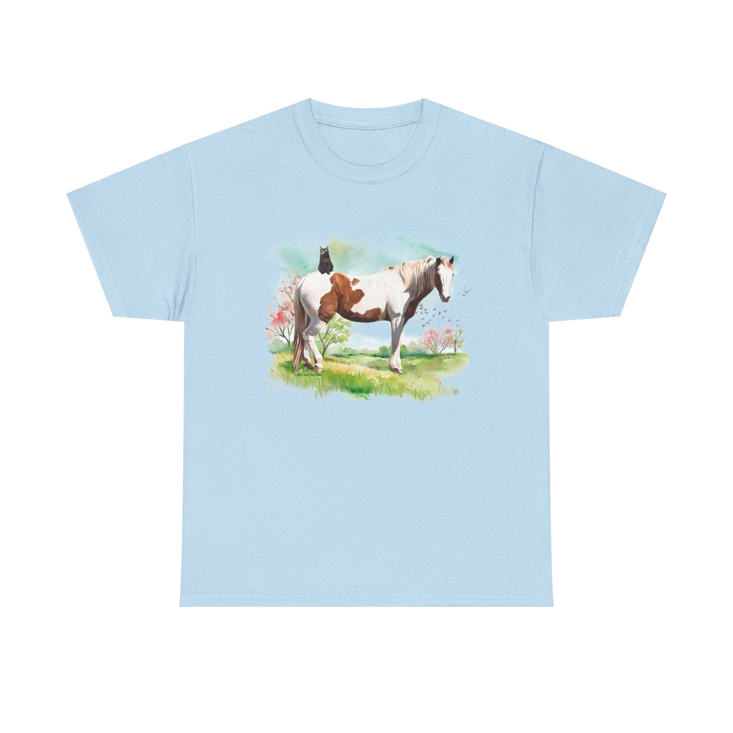 Bo and Salem T-Shirt by Katie Van Slyke™ Light Blue