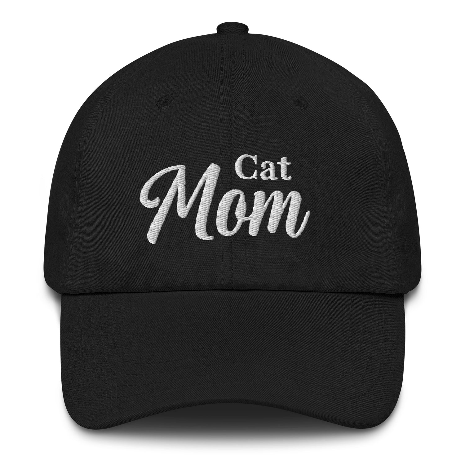 Cat Mom Hat by Katie Van Slyke - black