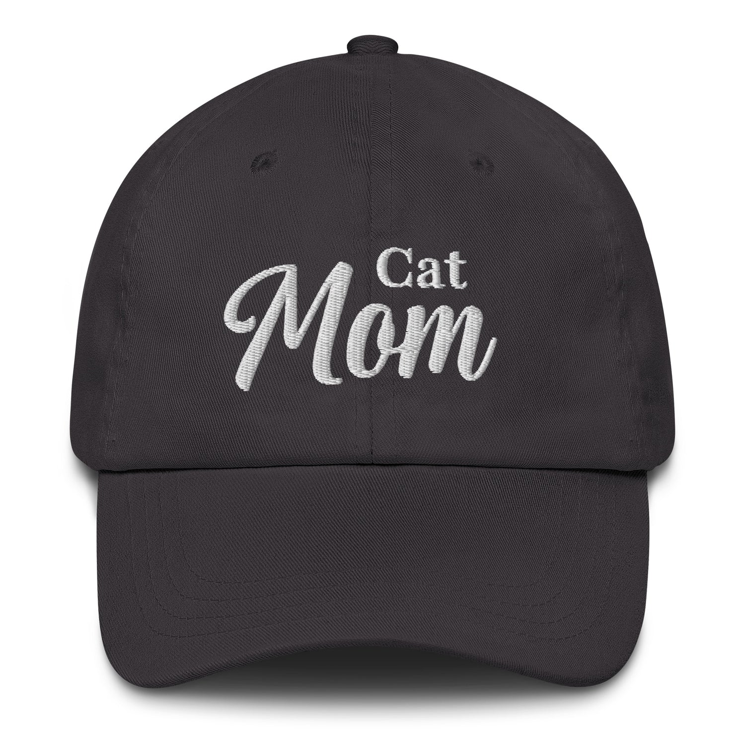 Cat Mom Hat by Katie Van Slyke - dark grey