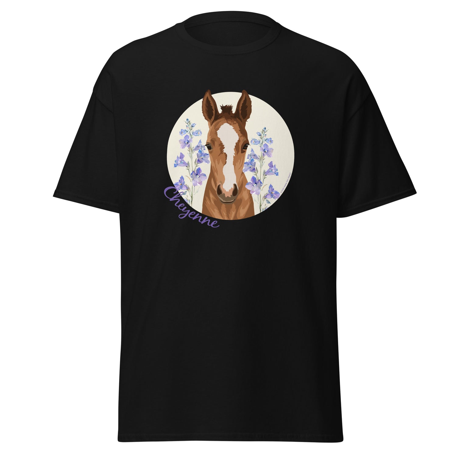 Cheyenne T-Shirt by Katie Van Slyke - Black