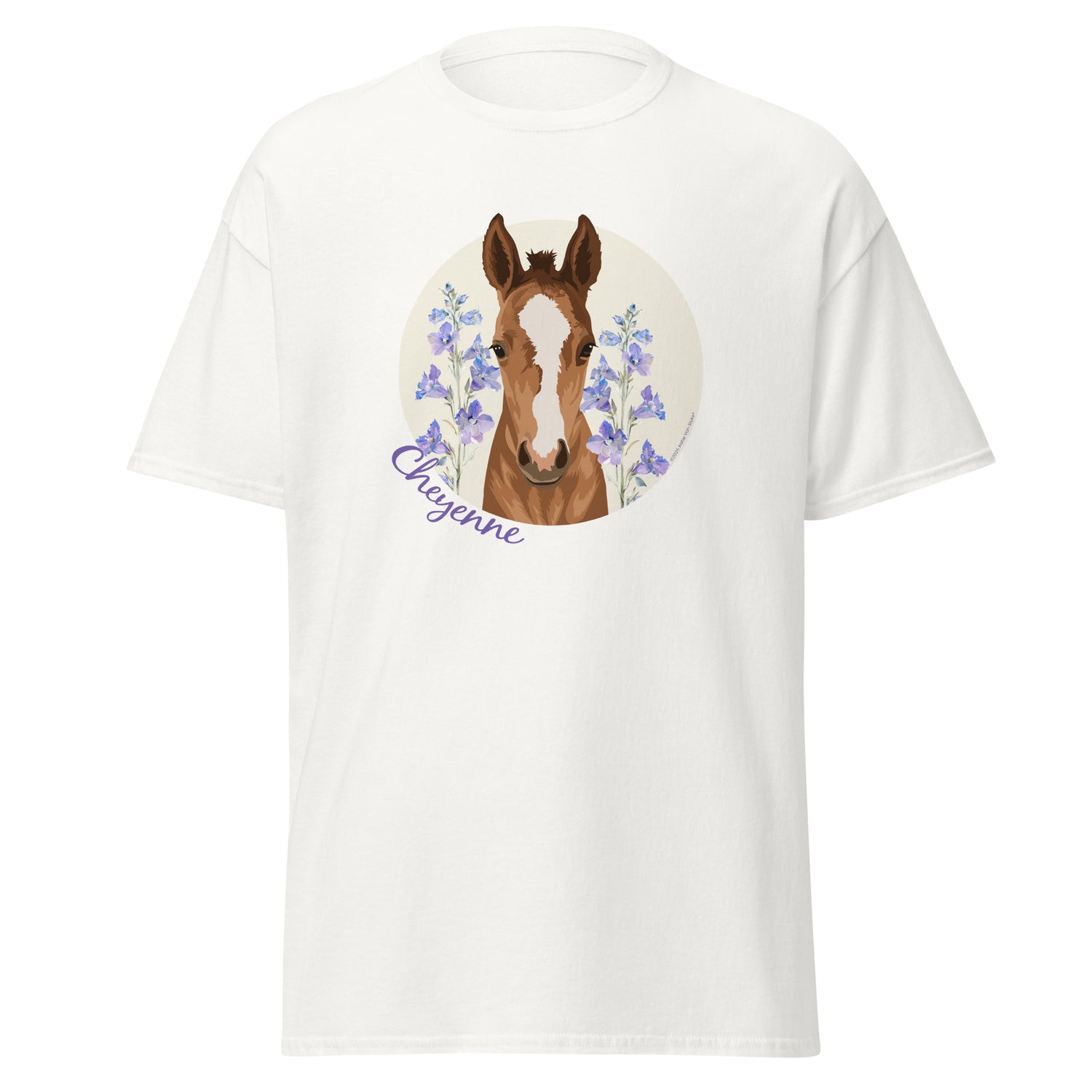 Cheyenne T-Shirt by Katie Van Slyke - White