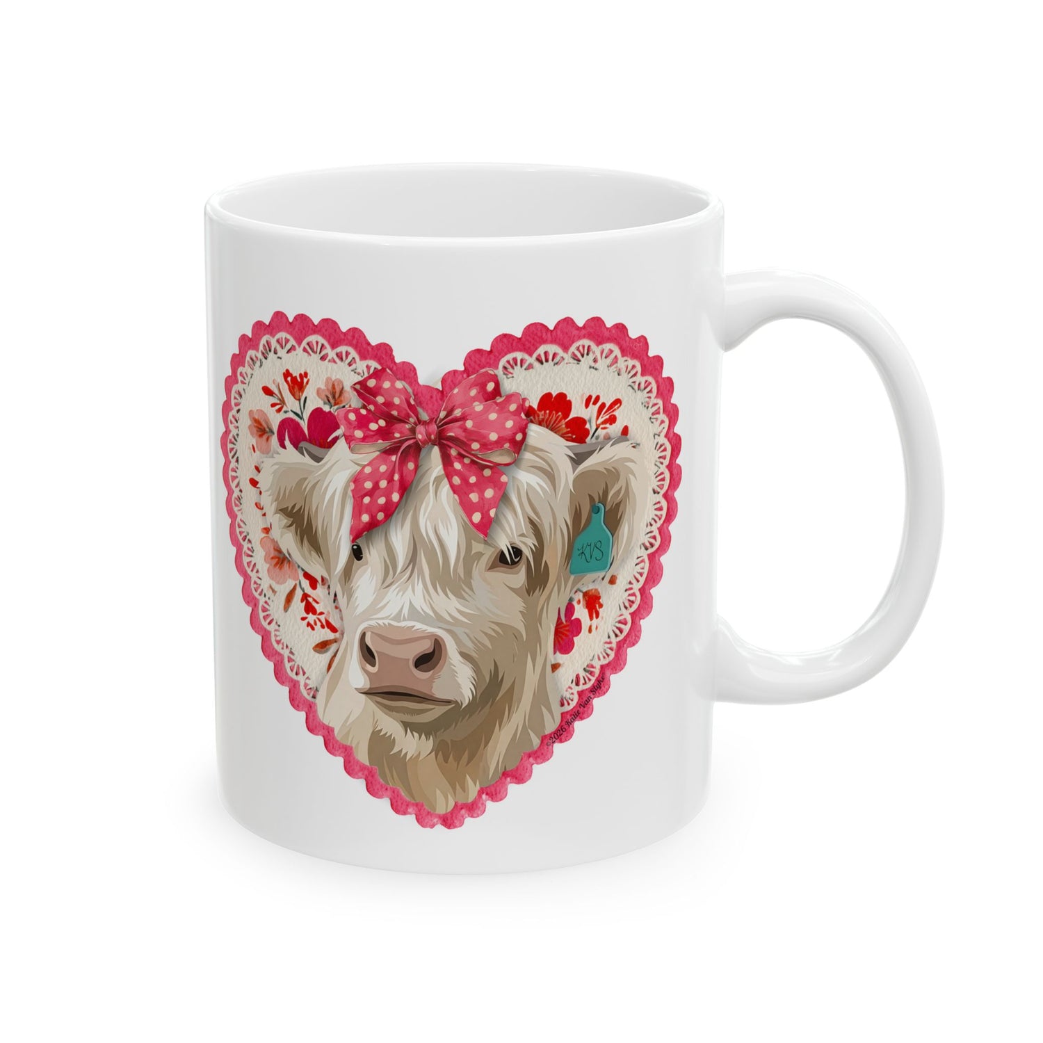Cowlentine's Mugs by Katie Van Slyke® 11oz front