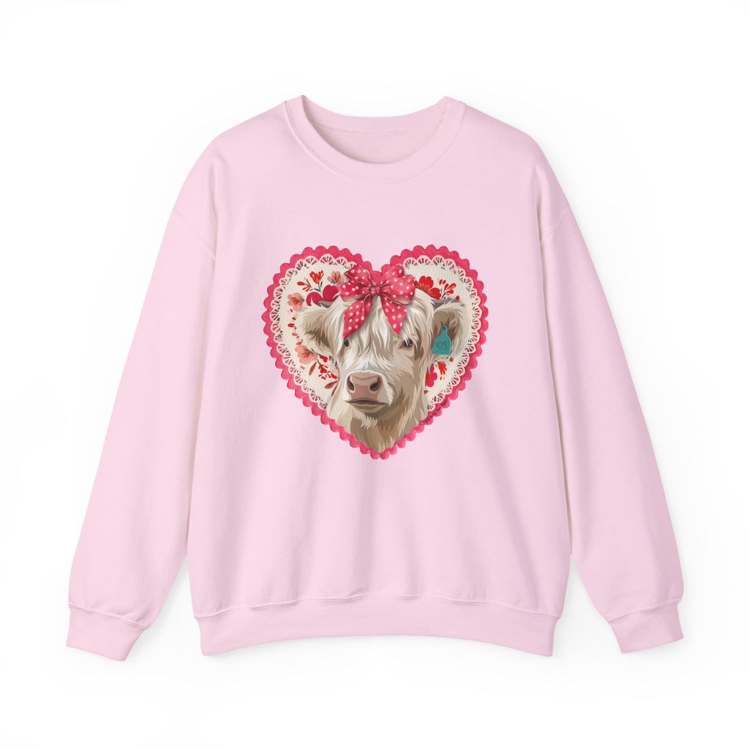 Cowlentine's Sweatshirt by Katie Van Slyke® Pink