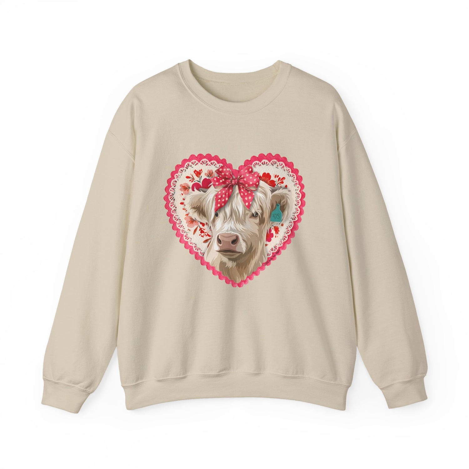 Cowlentine's Sweatshirt by Katie Van Slyke® Sand