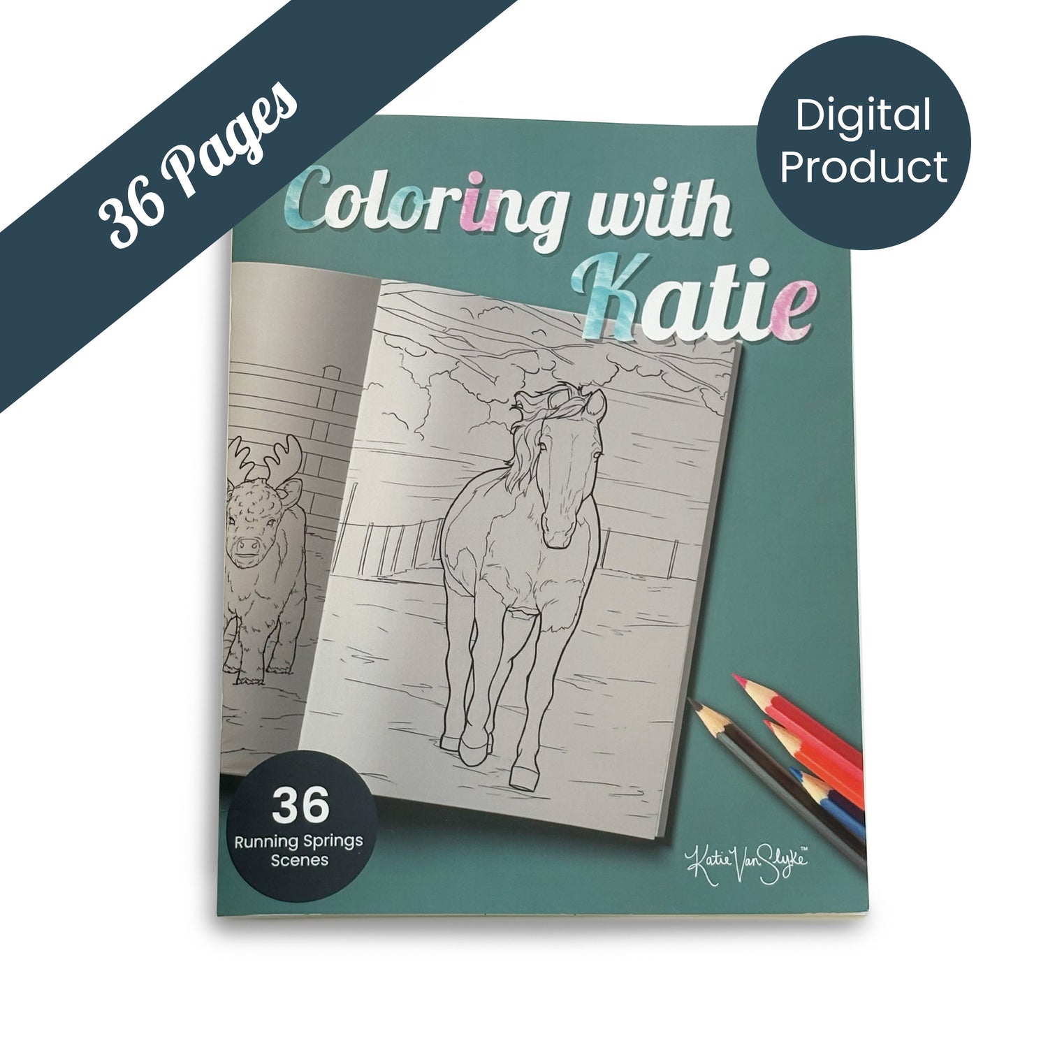 Digital Version - Running Springs Coloring Book by Katie Van Slyke®