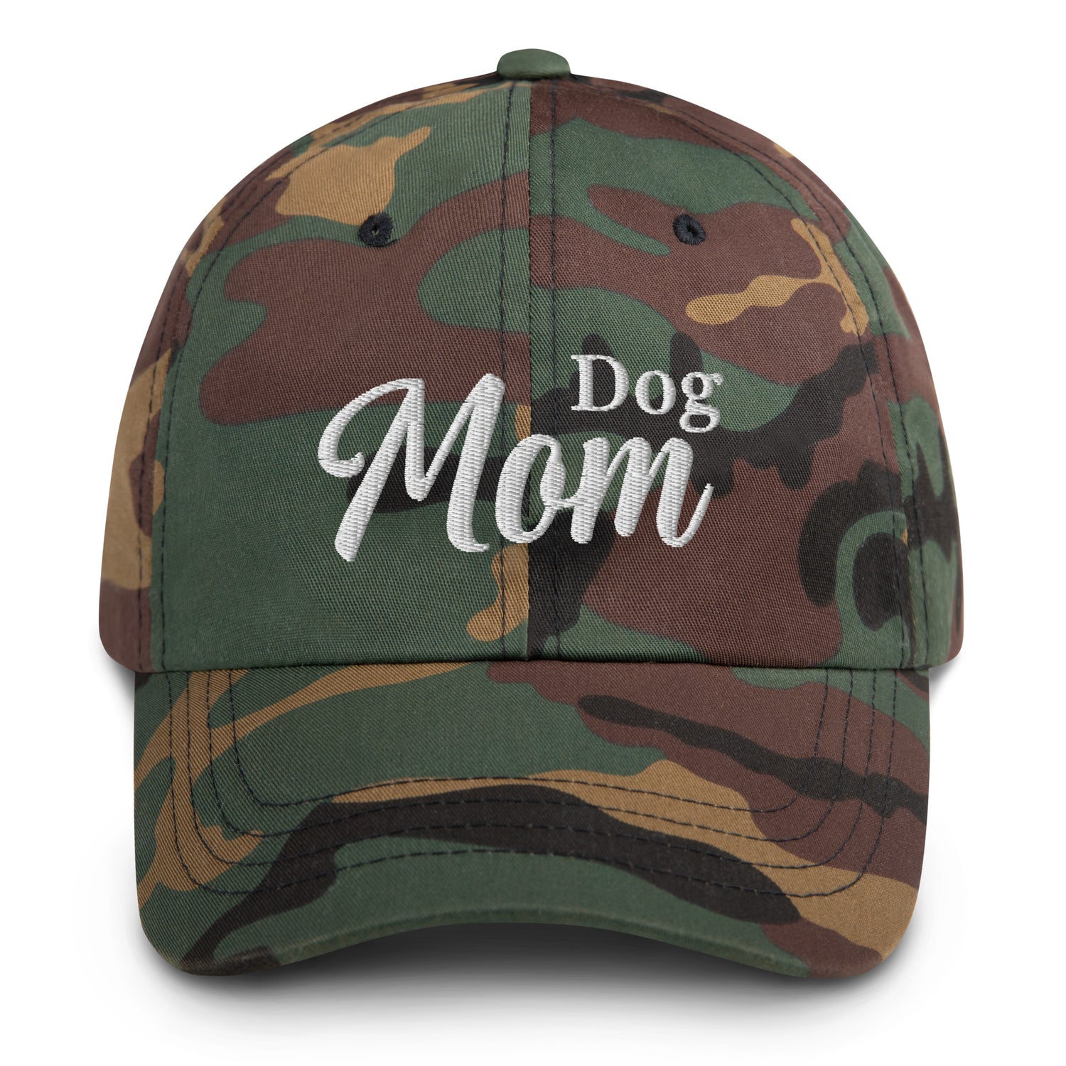Dog Mom Hat by Katie Van Slyke - green camo