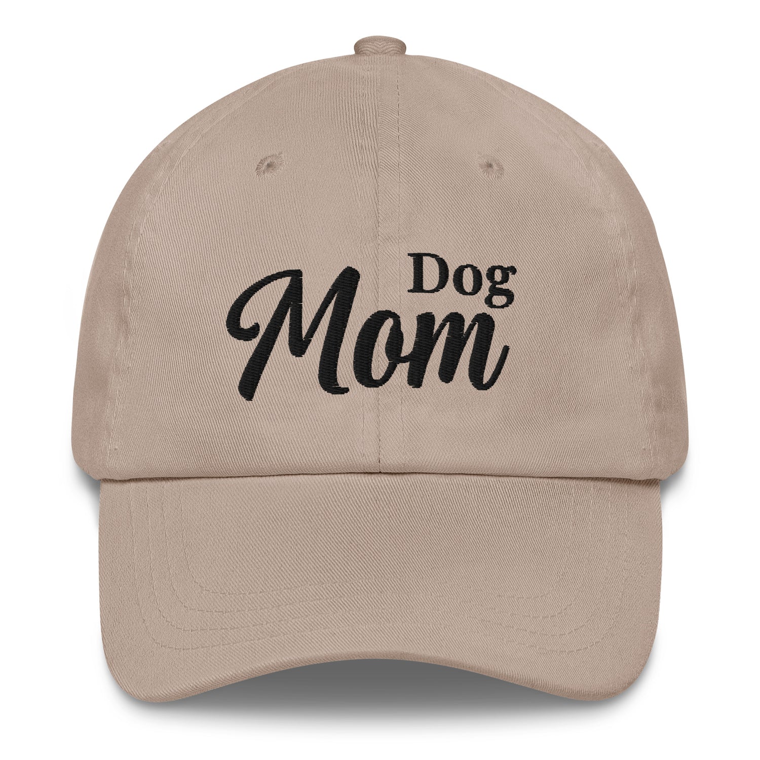 Dog Mom Hat by Katie Van Slyke - stone