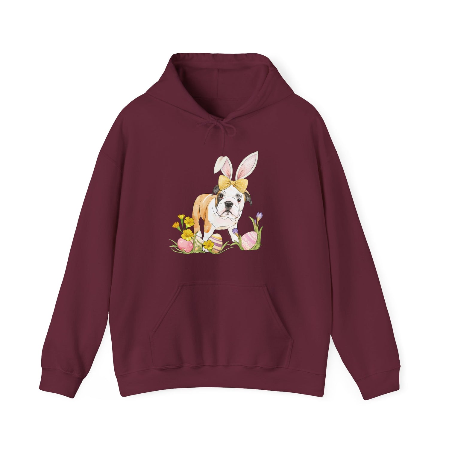 Easter Frankie Hoodie by Katie Van Slyke® Maroon