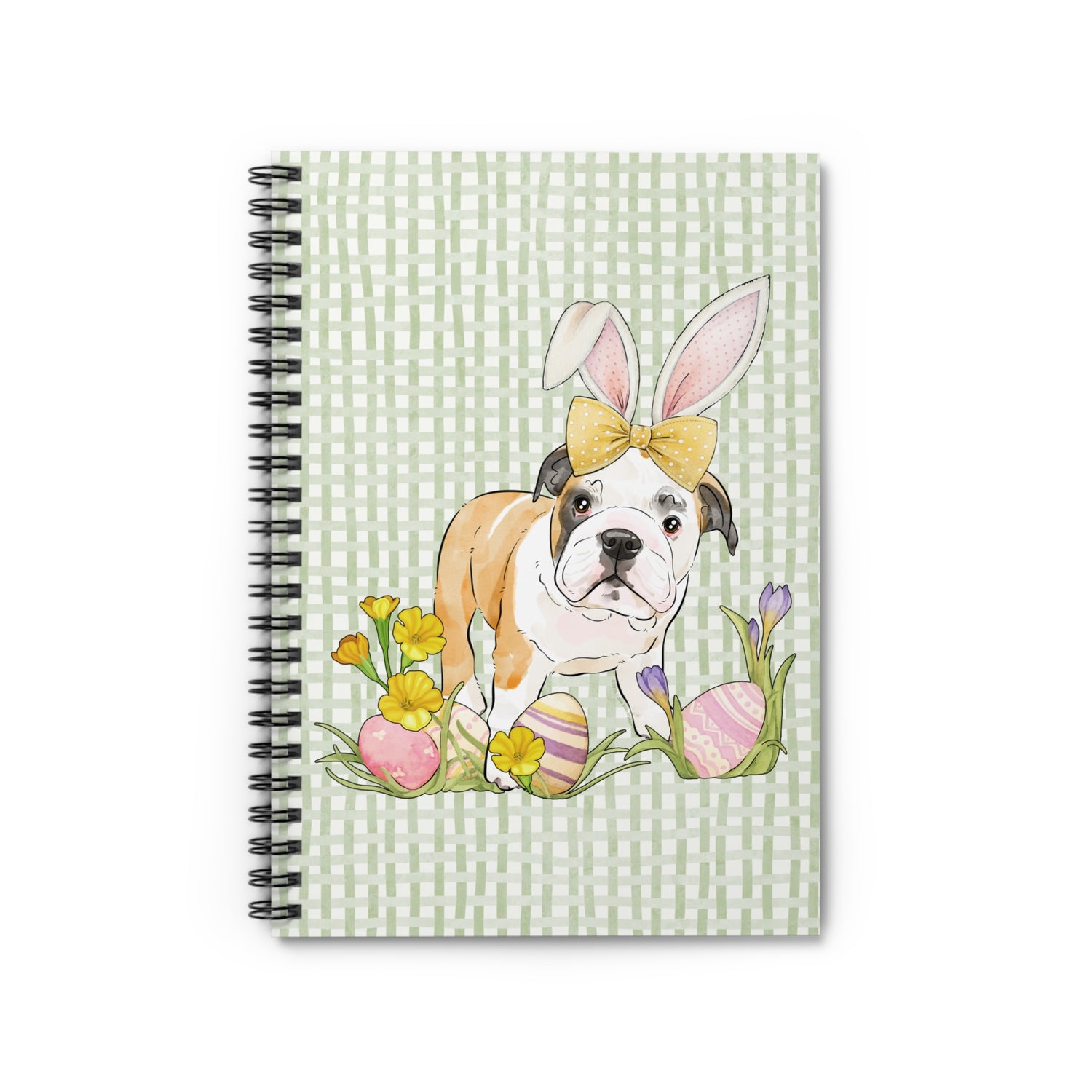 Easter Frankie Notebook by Katie Van Slyke® Front