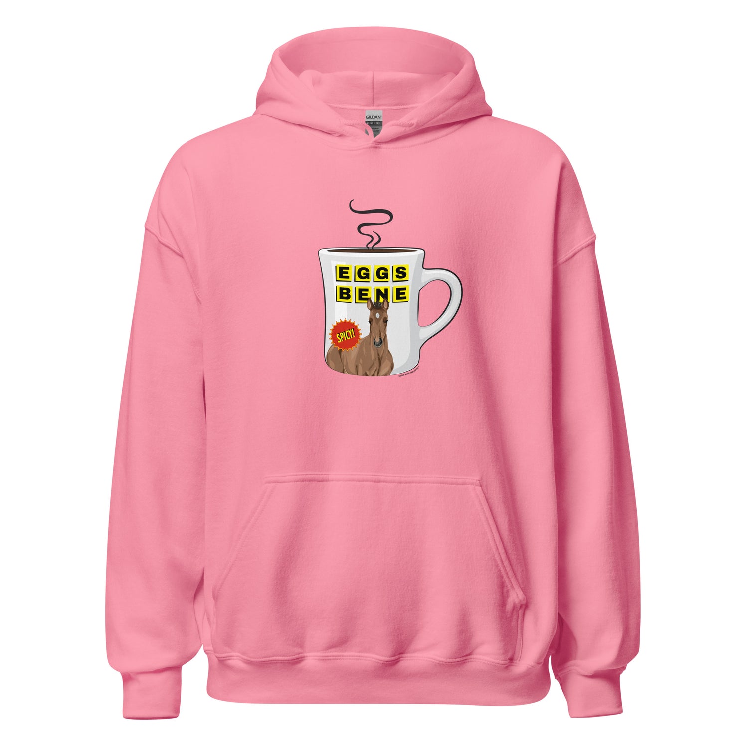 Eggs Benedict Hoodie by Katie Van Slyke - Azalea