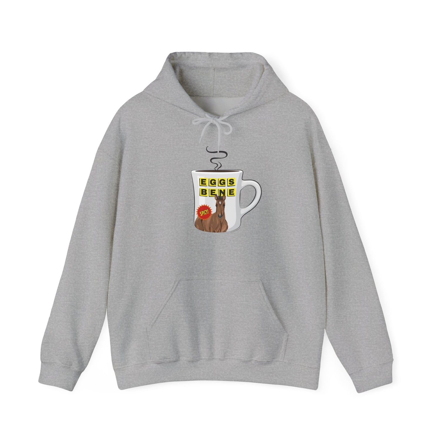 Eggs Benedict Hoodie by Katie Van Slyke® Sport Grey
