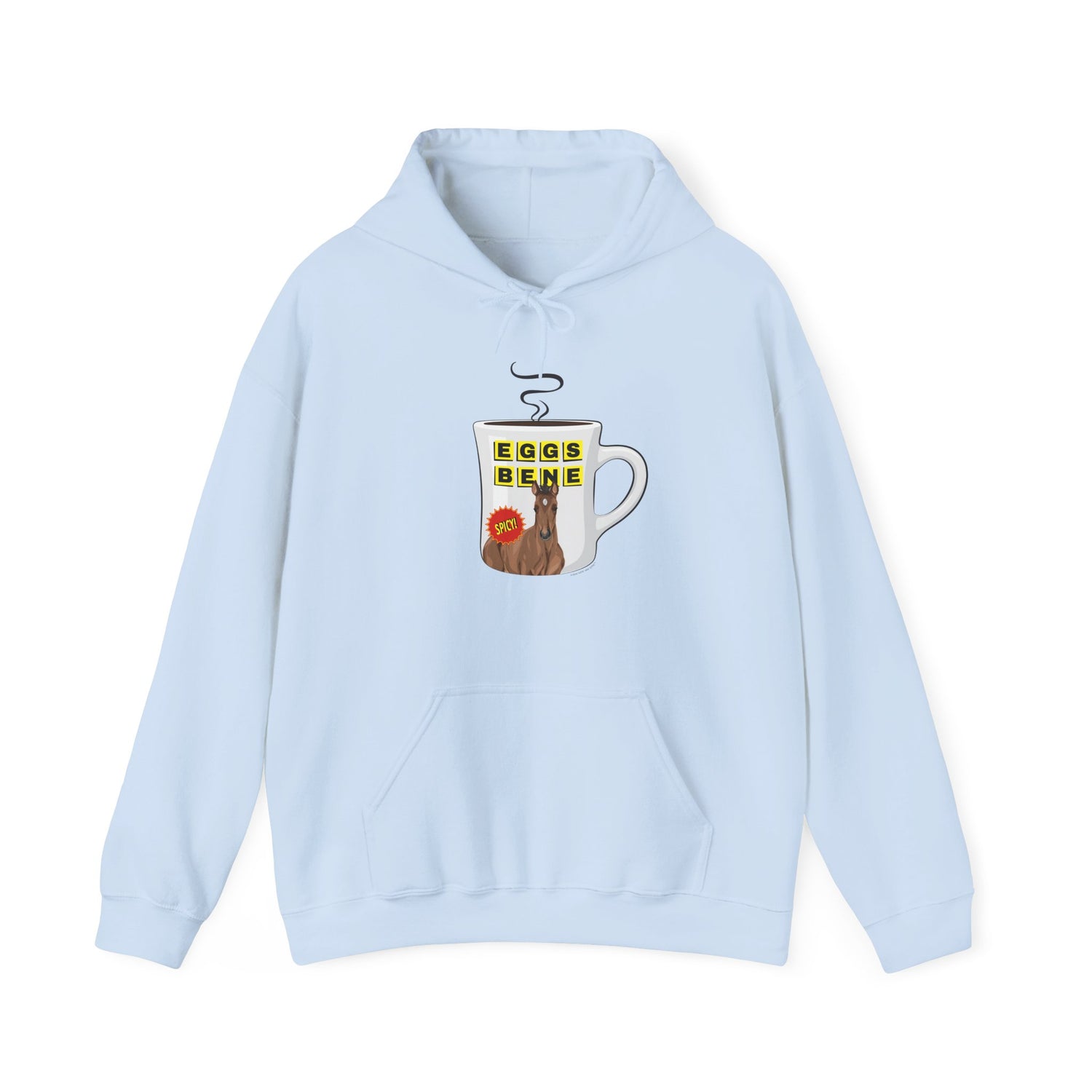 Eggs Benedict Hoodie by Katie Van Slyke® Light Blue